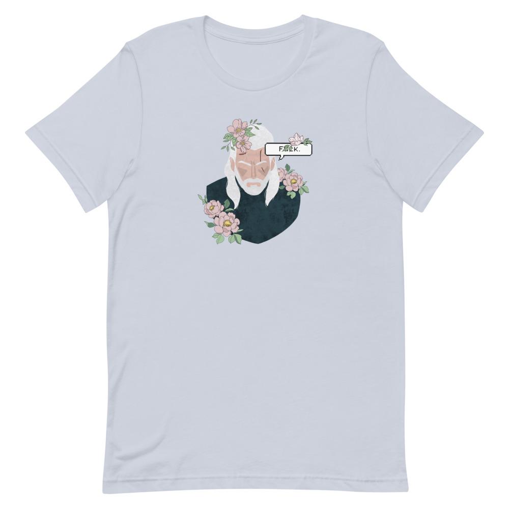 Floral Witcher | Short-Sleeve Unisex T-Shirt | The Witcher Threads and Thistles Inventory Light Blue S
