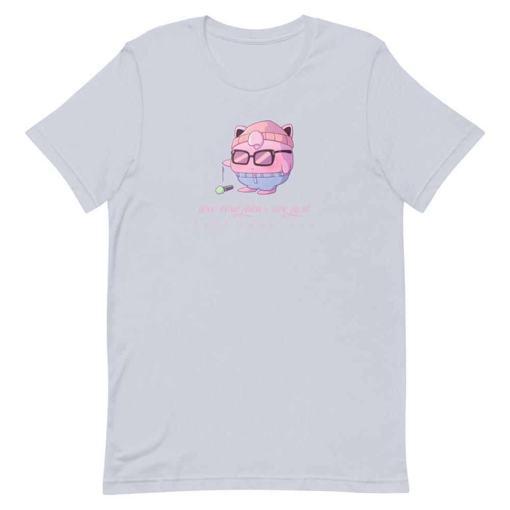 Low Rise Jeans | Short-Sleeve Unisex T-Shirt | Pokemon Threads and Thistles Inventory Light Blue XS