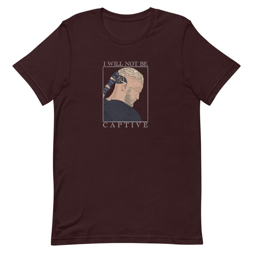Captive | Short-Sleeve Unisex T-Shirt | Assassin's Creed Threads and Thistles Inventory Oxblood Black S