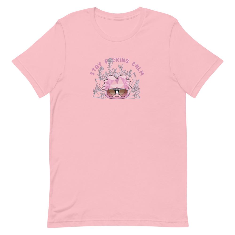 Stay Calm | Short-Sleeve Unisex T-Shirt | Club penguin Threads and Thistles Inventory Pink S