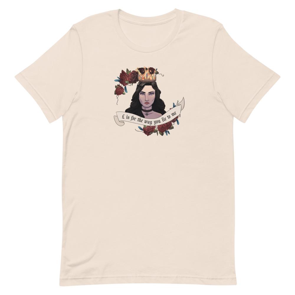 Lie to me | Short-Sleeve Unisex T-Shirt | The Witcher Threads and Thistles Inventory Soft Cream S
