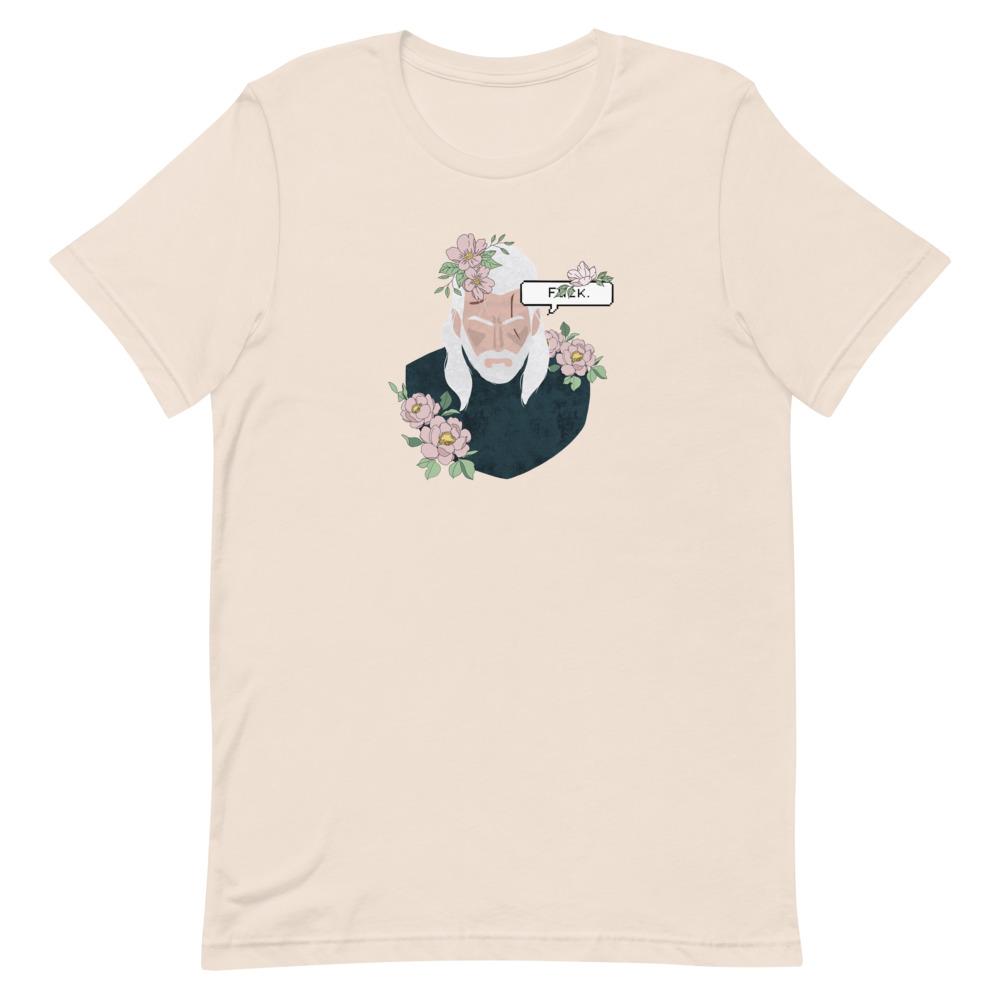Floral Witcher | Short-Sleeve Unisex T-Shirt | The Witcher Threads and Thistles Inventory Soft Cream S