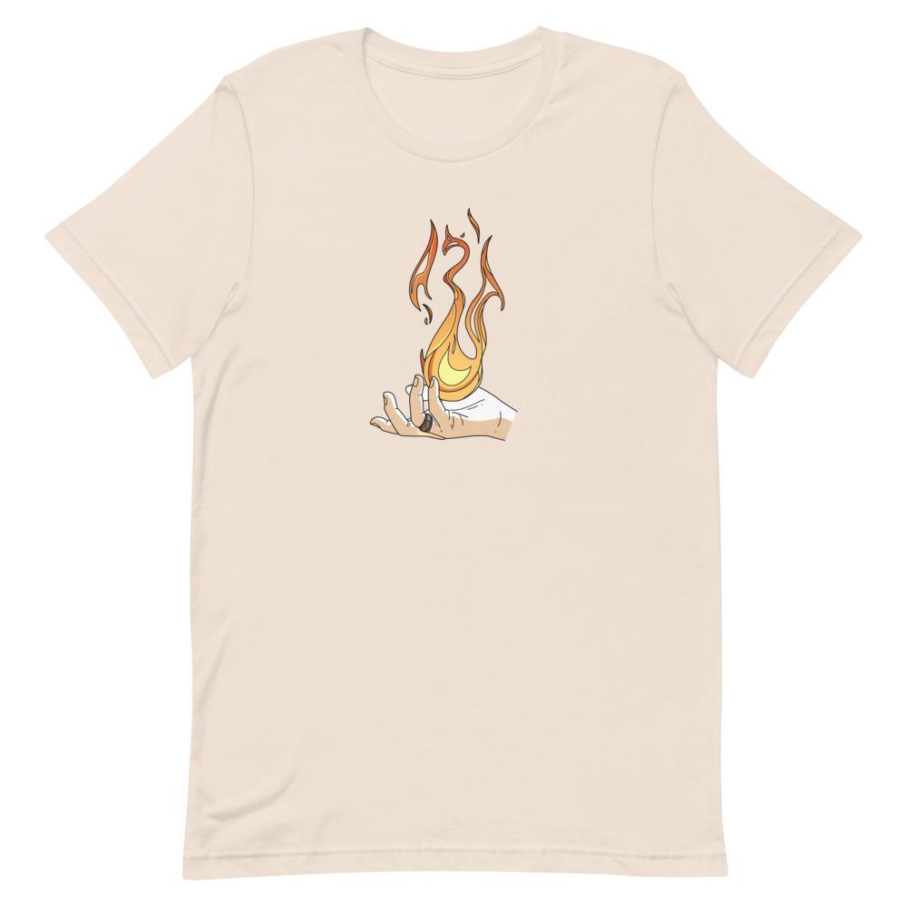 Destruction Spell | Short-Sleeve Unisex T-Shirt | Skyrim Threads and Thistles Inventory Soft Cream S
