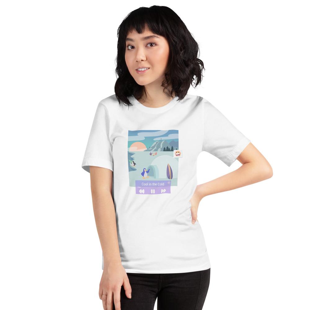 Cool in the Cold | Short-Sleeve Unisex T-Shirt | Club Penguin Threads and Thistles Inventory 