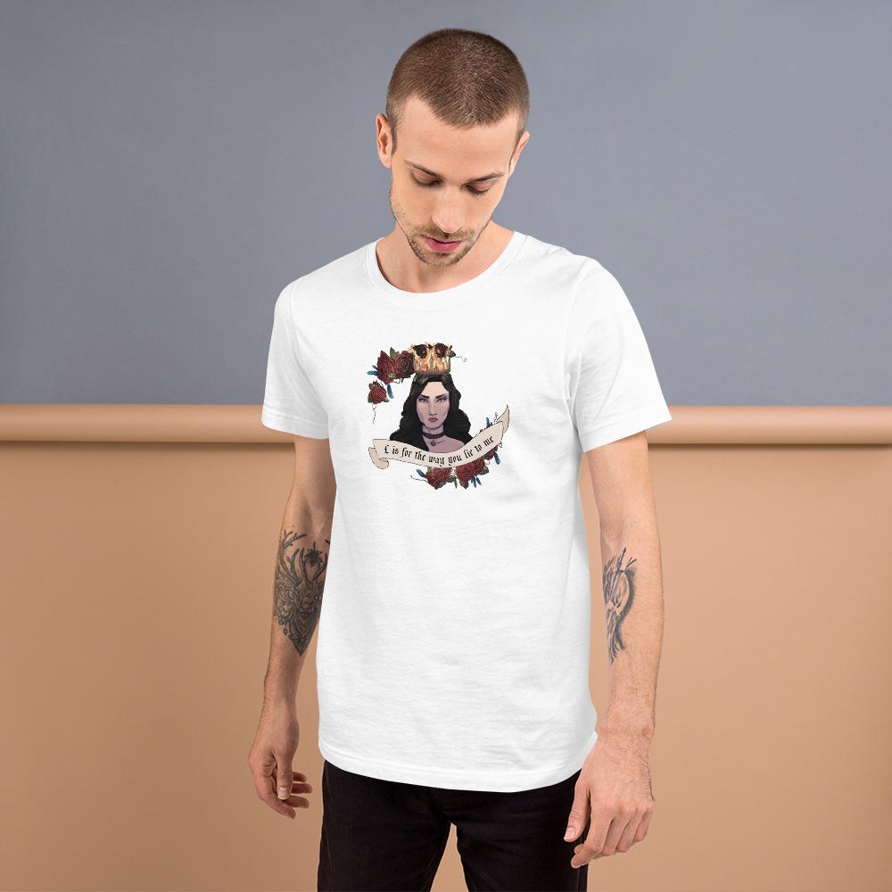 Lie to me | Short-Sleeve Unisex T-Shirt | The Witcher Threads and Thistles Inventory 