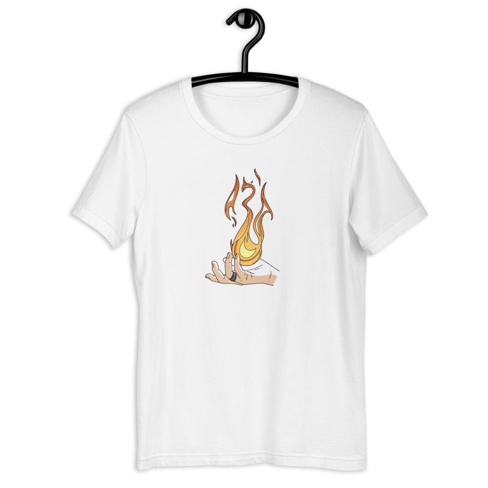 Destruction Spell | Short-Sleeve Unisex T-Shirt | Skyrim Threads and Thistles Inventory 