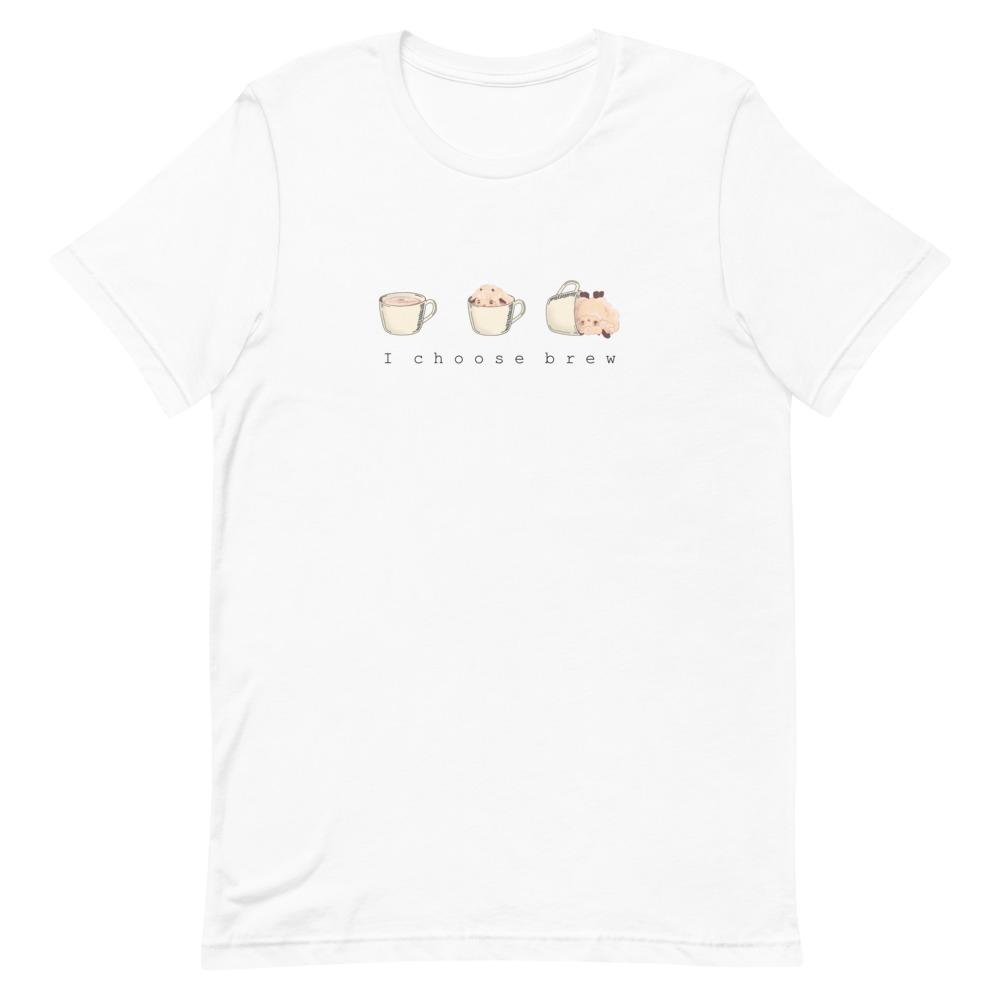 I Choose Brew | Short-Sleeve Unisex T-Shirt | Pokemon Threads and Thistles Inventory White S