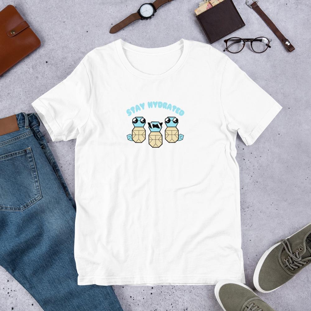 Stay Hydrated | Short-Sleeve Unisex T-Shirt | Pokemon Threads and Thistles Inventory