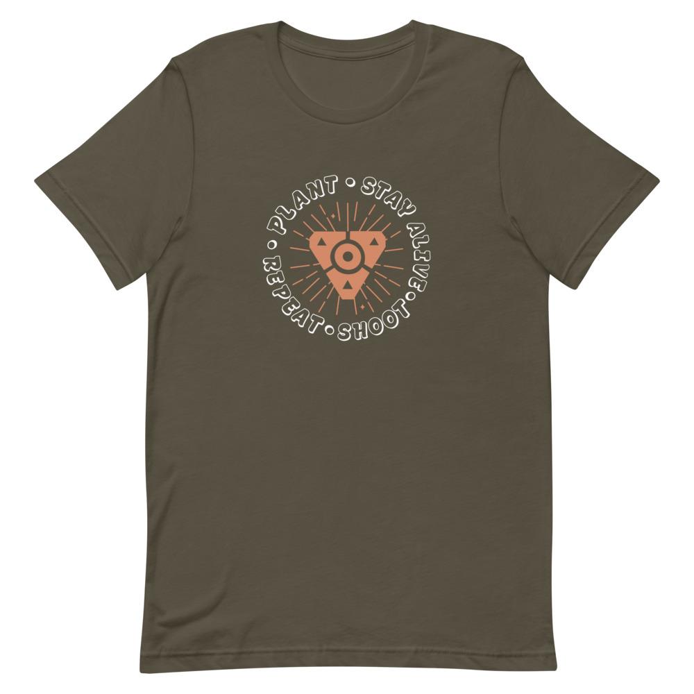 Plant the Spike | Short-Sleeve Unisex T-Shirt | Valorant Threads and Thistles Inventory Army S