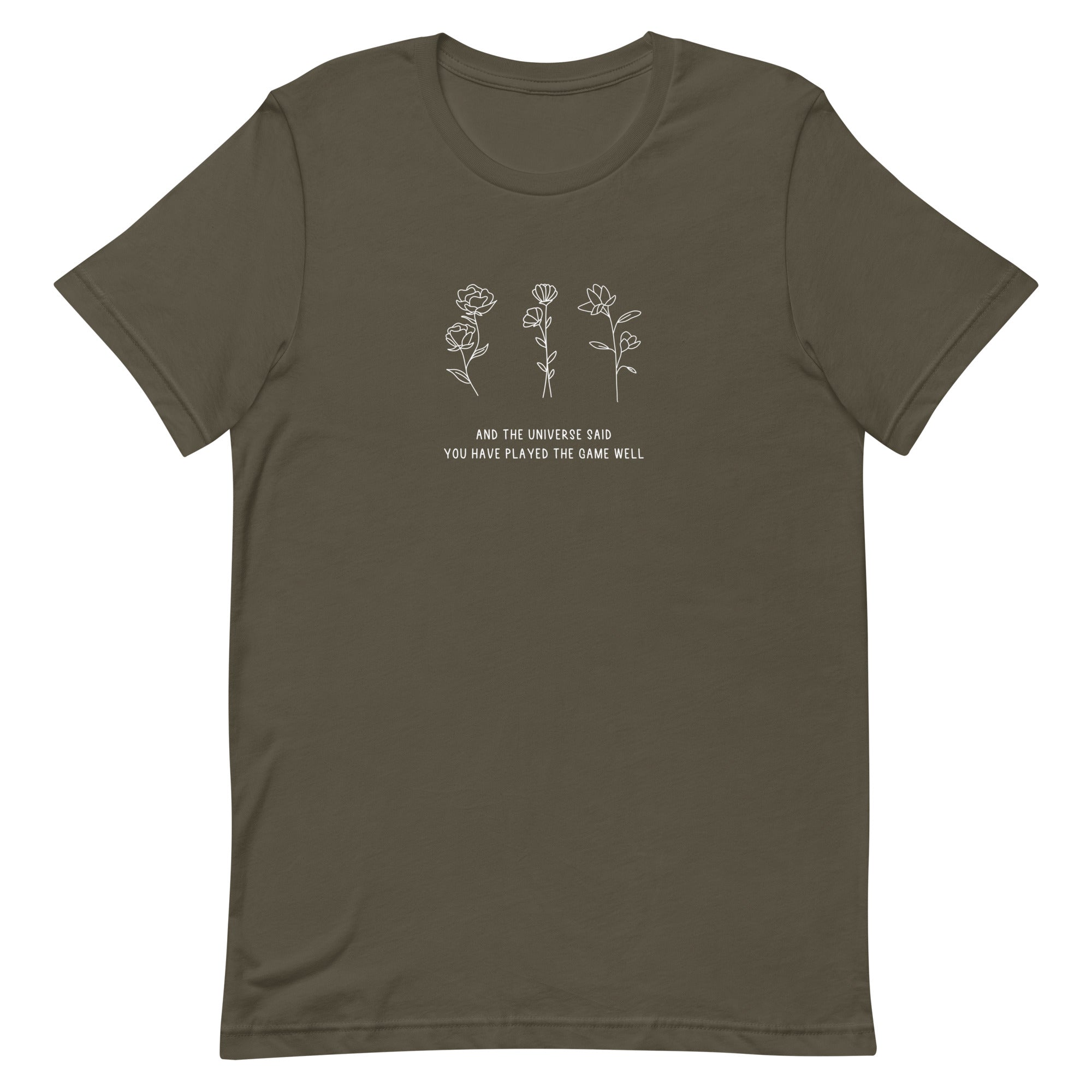You Have Played the Game Well | Unisex t-shirt | Minecraft Threads and Thistles Inventory Army S
