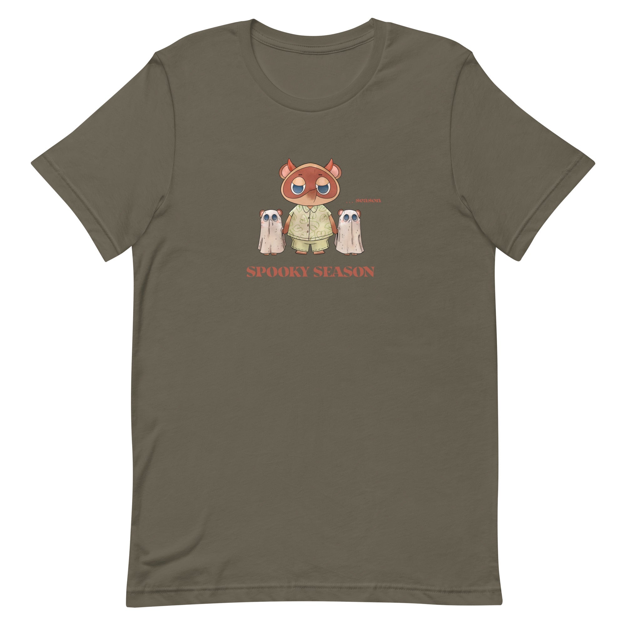 Spooky Season | Unisex t-shirt | Animal Crossing Fall Cozy Gamer Threads & Thistles Inventory Army S