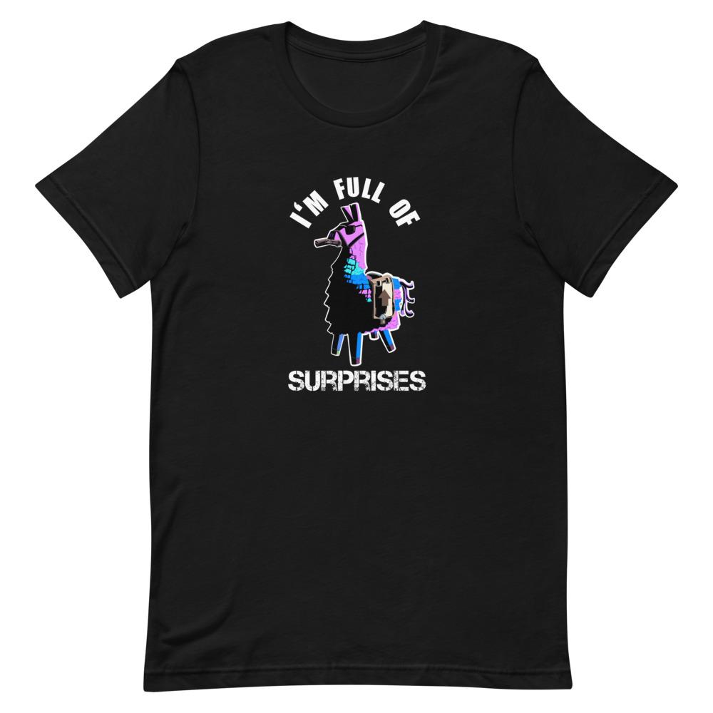 Full of Surprises | Short-Sleeve Unisex T-Shirt | Fortnite Threads and Thistles Inventory Black XS