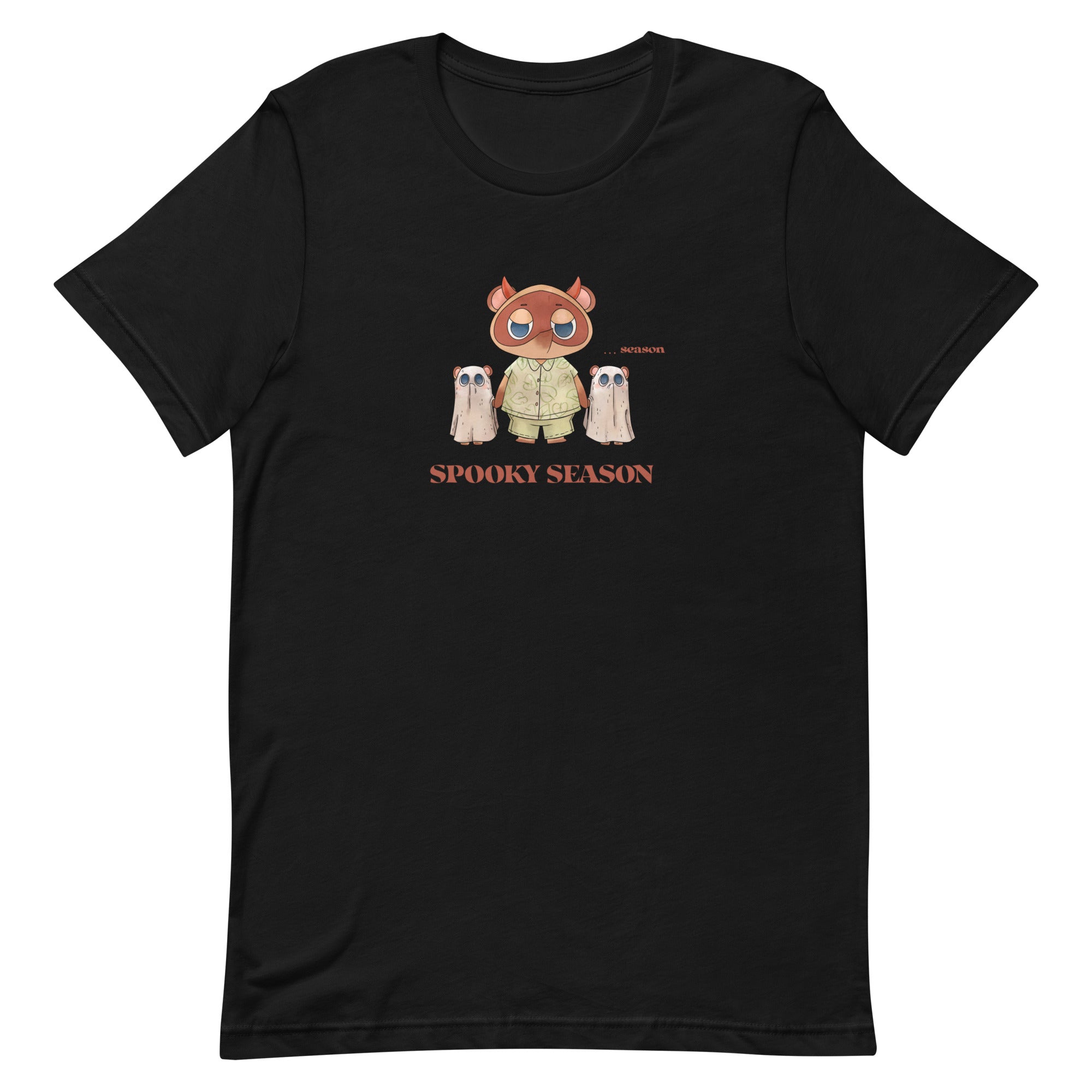 Spooky Season | Unisex t-shirt | Animal Crossing Fall Cozy Gamer Threads & Thistles Inventory Black XS