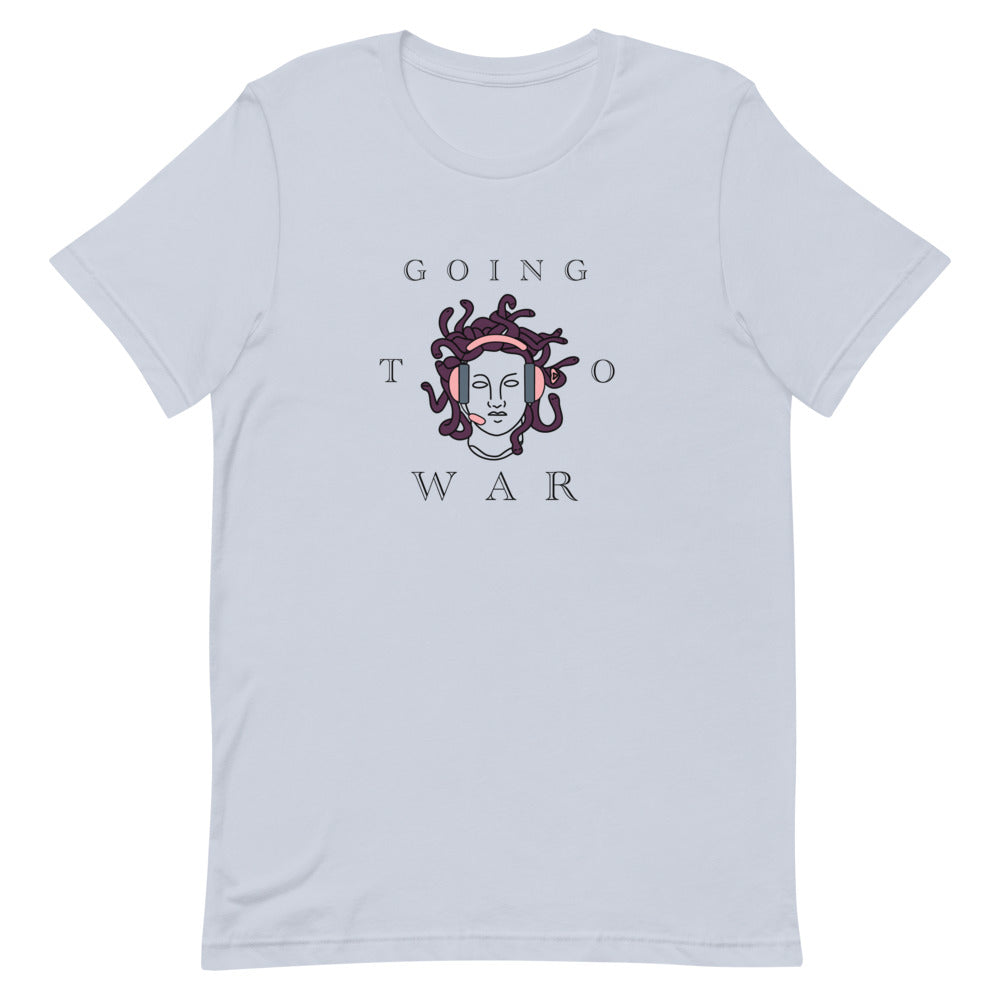 Going to War | Short-sleeve Unisex T-Shirt | Feminist Gamer Threads and Thistles Inventory Light Blue XS