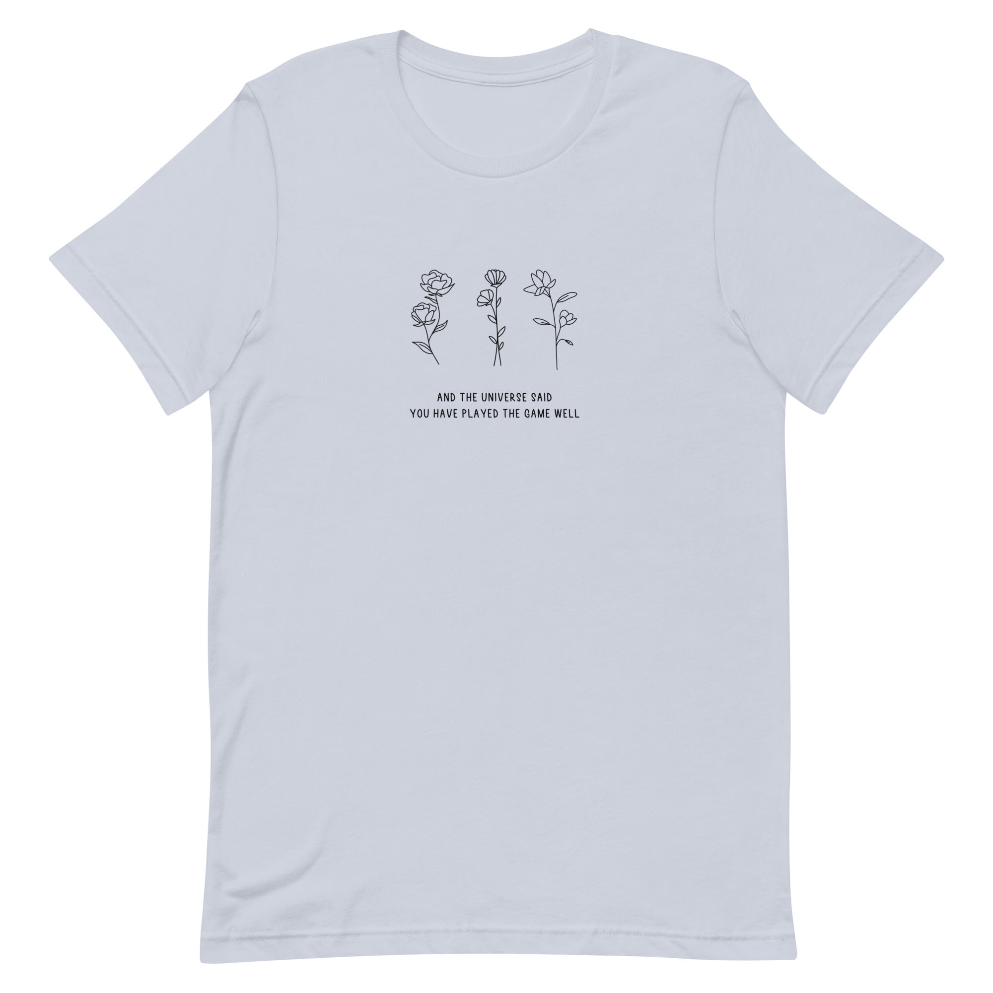 You Have Played the Game Well | Unisex t-shirt | Minecraft Threads and Thistles Inventory Light Blue XS
