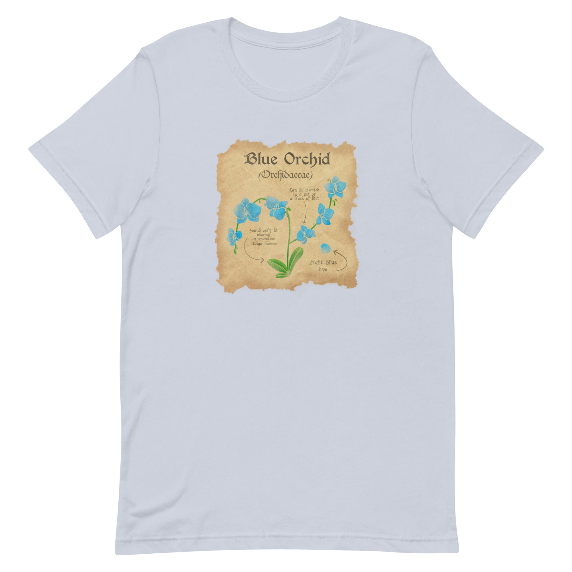 Blue Orchid | Unisex t-shirt | Minecraft Threads and Thistles Inventory Light Blue XS