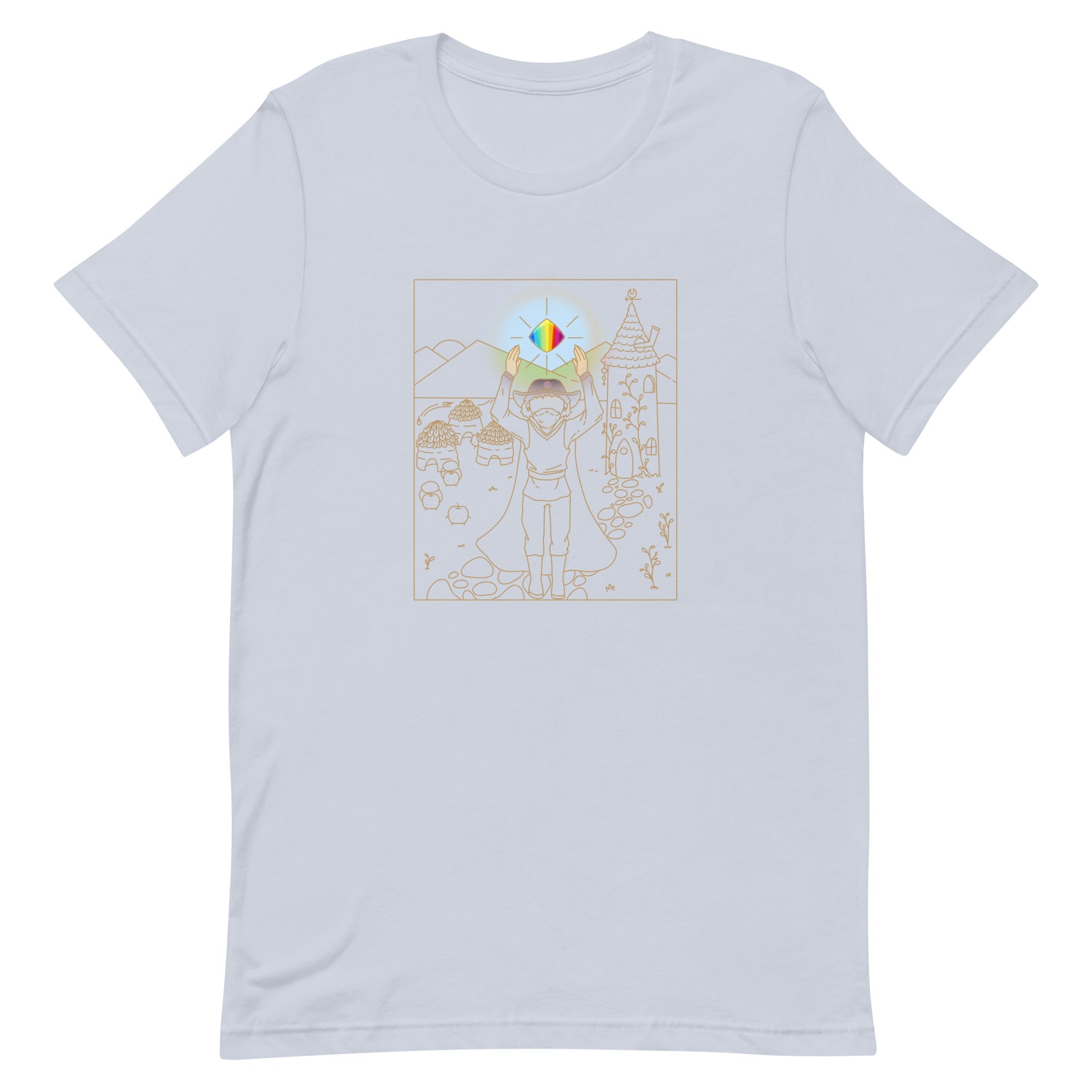 Wizard Taro Card | Unisex t-shirt | Stardew Valley Threads and Thistles Inventory Light Blue XS