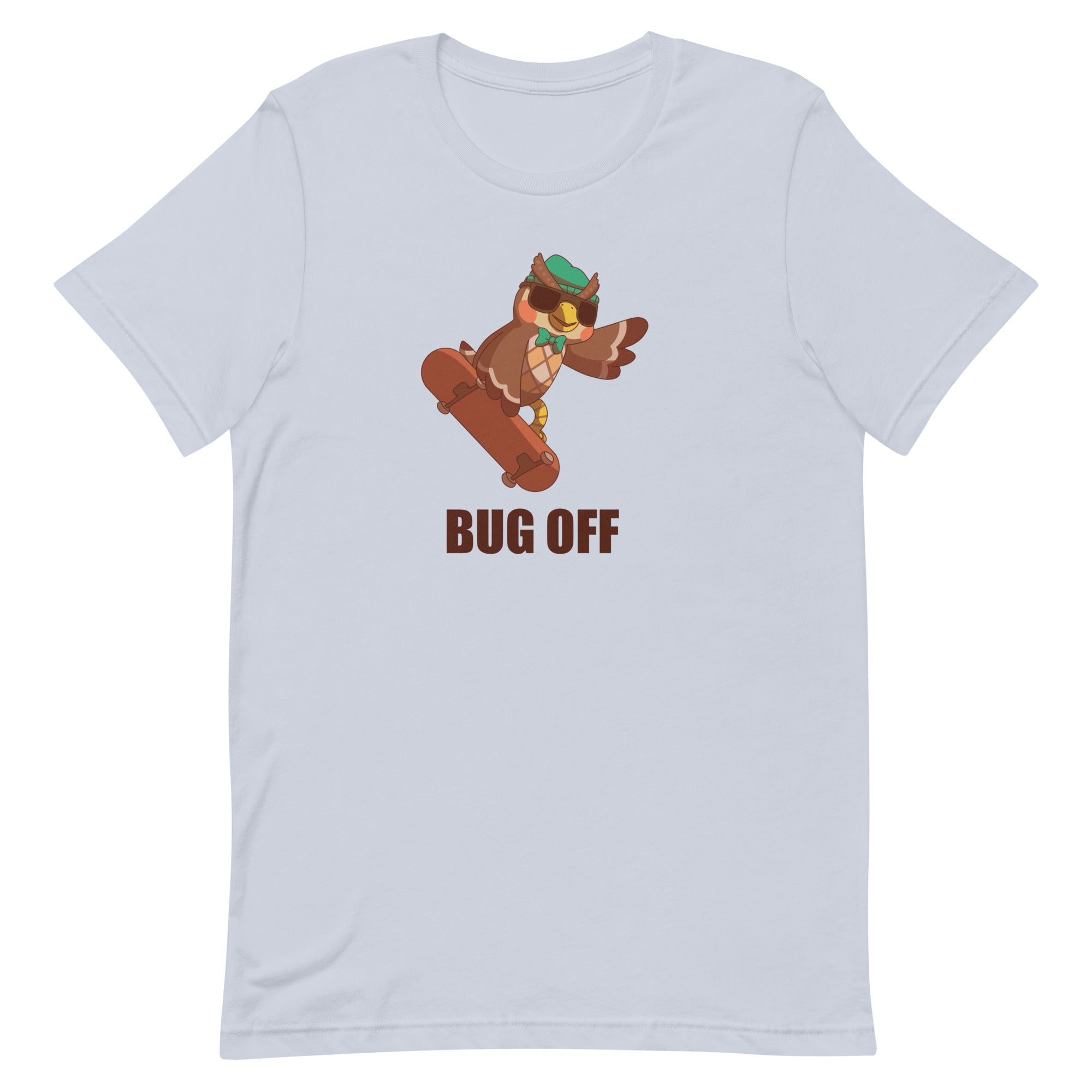 Bug Off | Unisex t-shirt | Animal Crossing Threads and Thistles Inventory Light Blue XS
