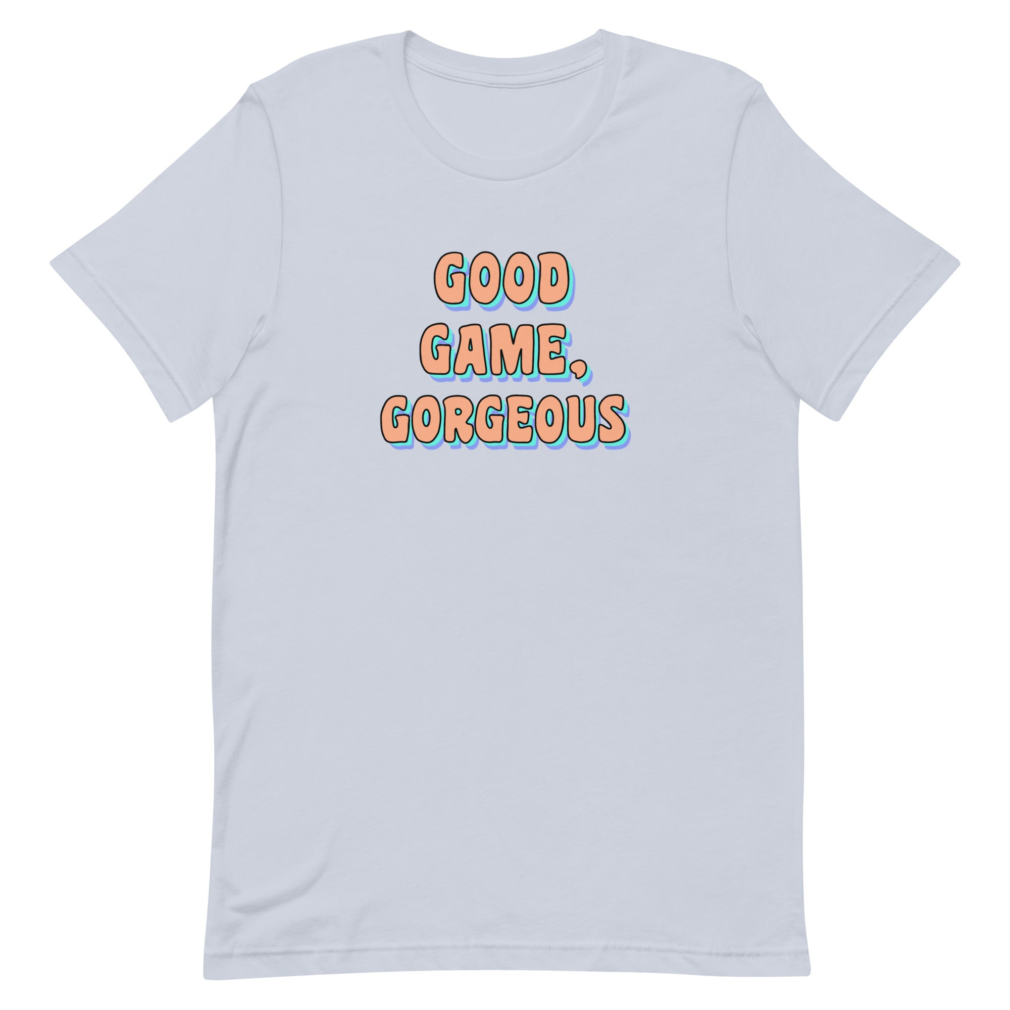 Good Game, Gorgeous Unisex t-shirt Threads and Thistles Inventory Light Blue XS