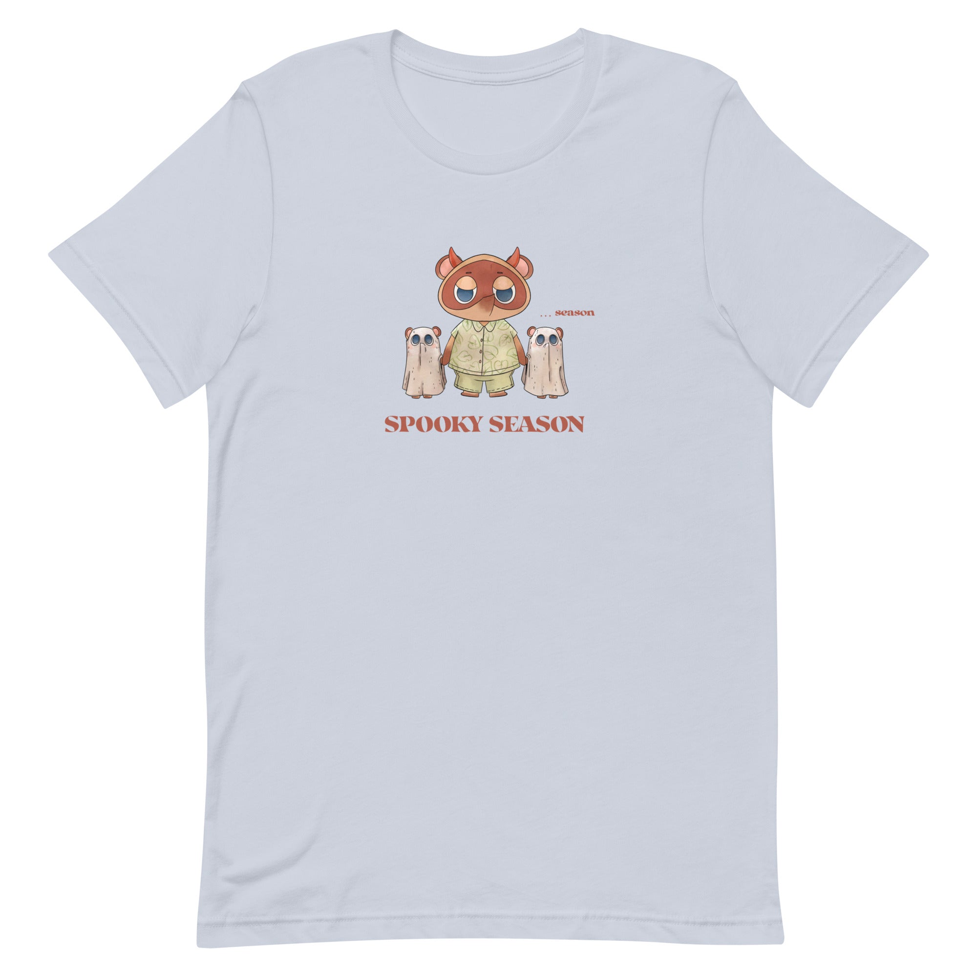 Spooky Season | Unisex t-shirt | Animal Crossing Fall Cozy Gamer Threads & Thistles Inventory Light Blue XS
