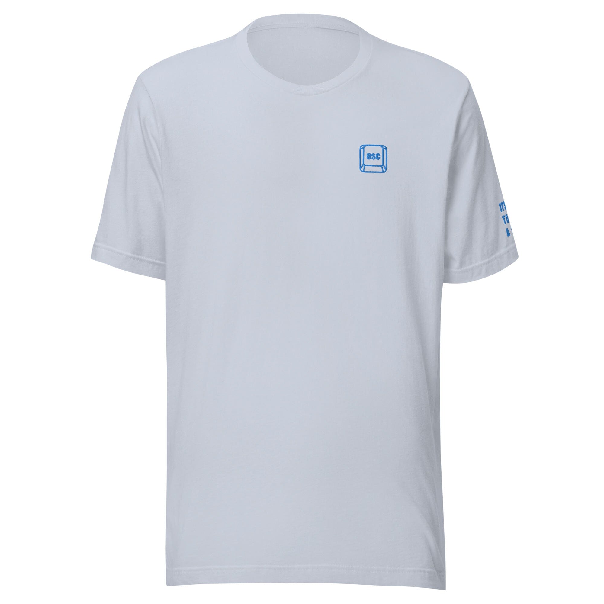It’s Ok to be AFK | Embroidered Unisex t-shirt | Gamer Affirmations Threads & Thistles Inventory Light Blue XS