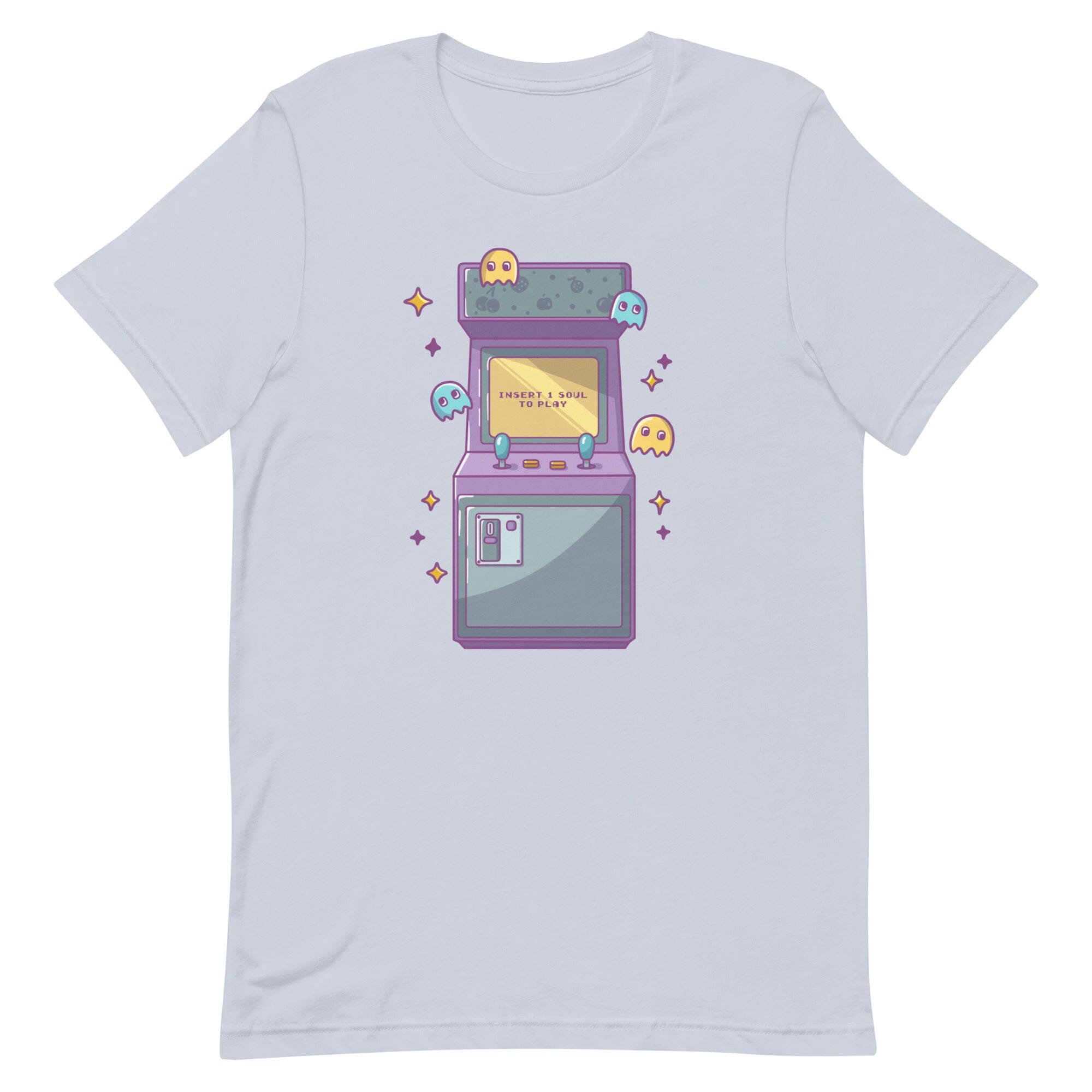 Insert 1 Soul to Play | Unisex t-shirt | Retro Gaming Threads & Thistles Inventory Light Blue XS