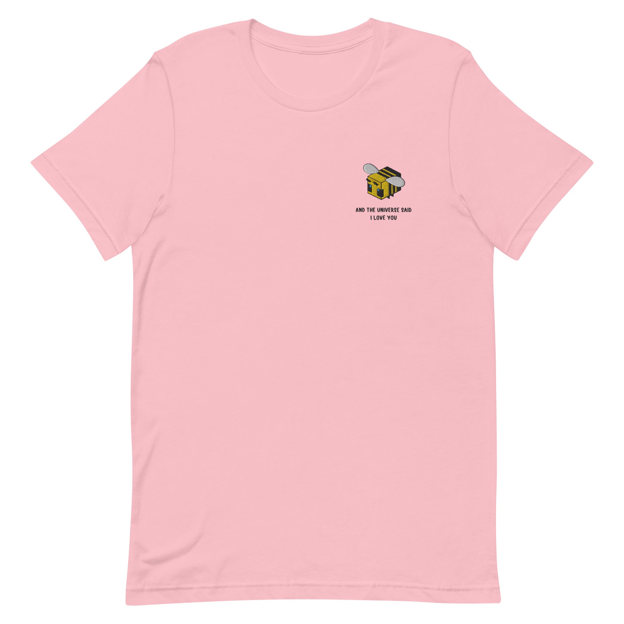The Universe Said I Love You | Unisex t-shirt | Minecraft Threads and Thistles Inventory Pink S