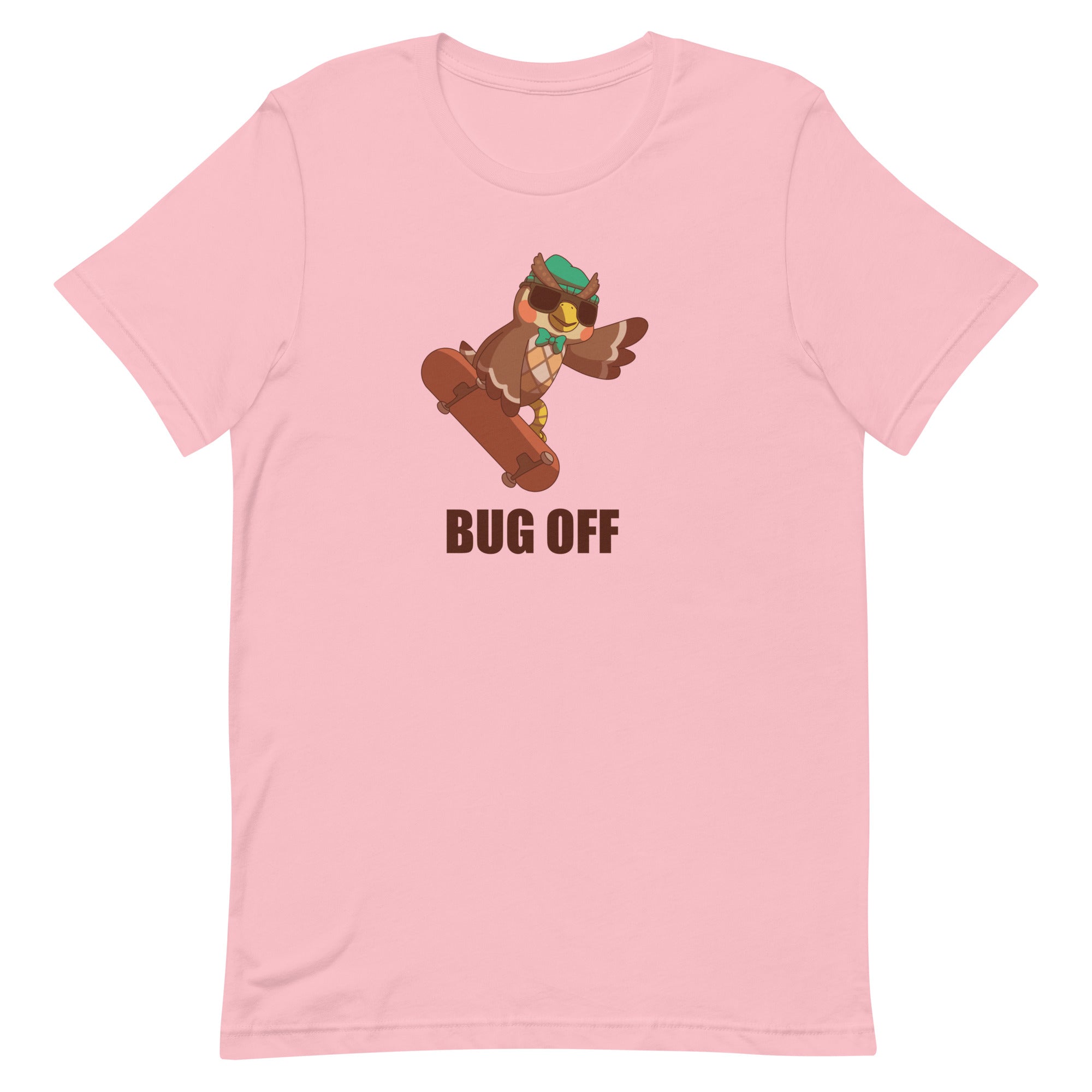 Bug Off | Unisex t-shirt | Animal Crossing Threads and Thistles Inventory Pink S