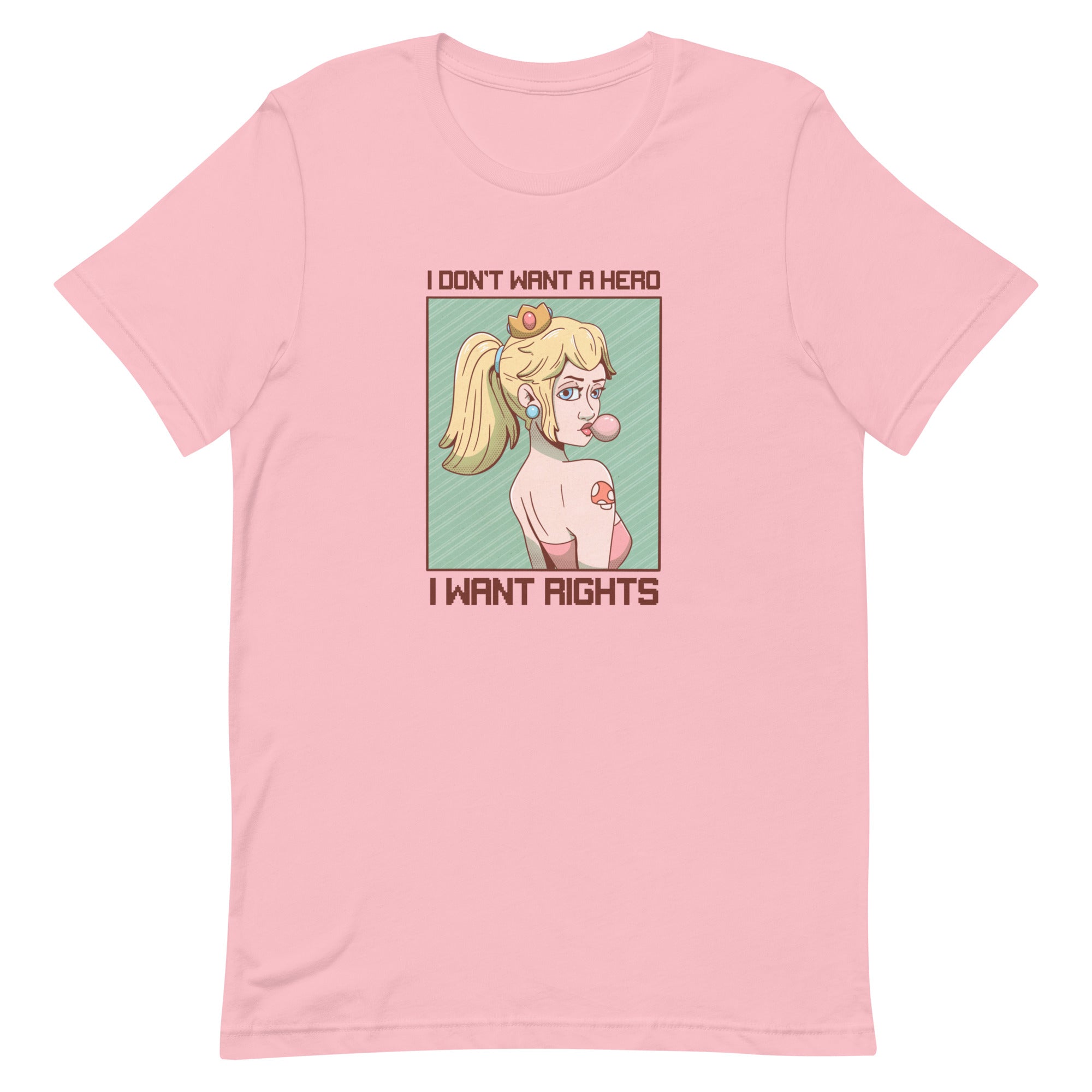 I Want Rights | Unisex t-shirt | Feminist Gamer Threads and Thistles Inventory Pink S