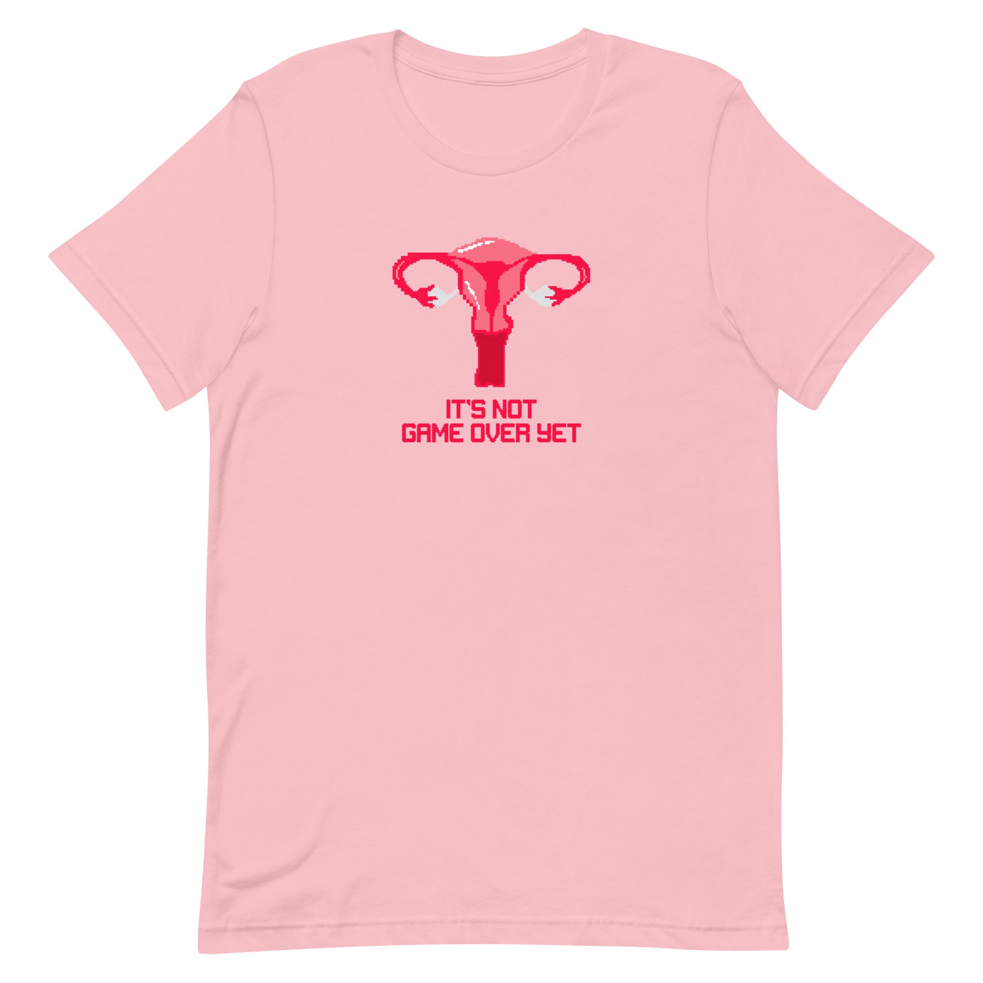 It's Not Game Over Yet | Unisex t-shirt | Feminist Gamer Threads and Thistles Inventory Pink S