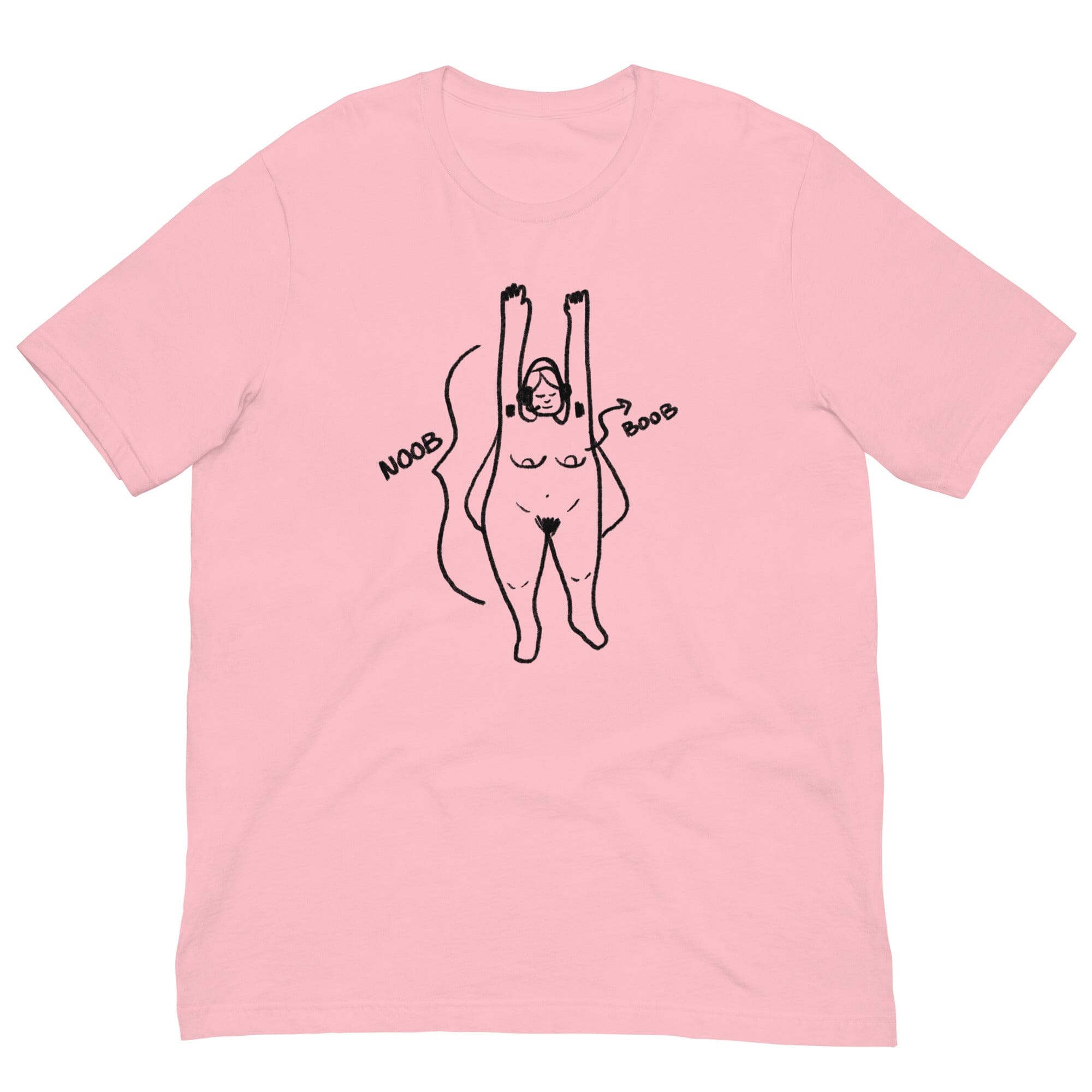 Noob Anatomy | Unisex t-shirt | Feminist Gamer Threads & Thistles Inventory Pink S