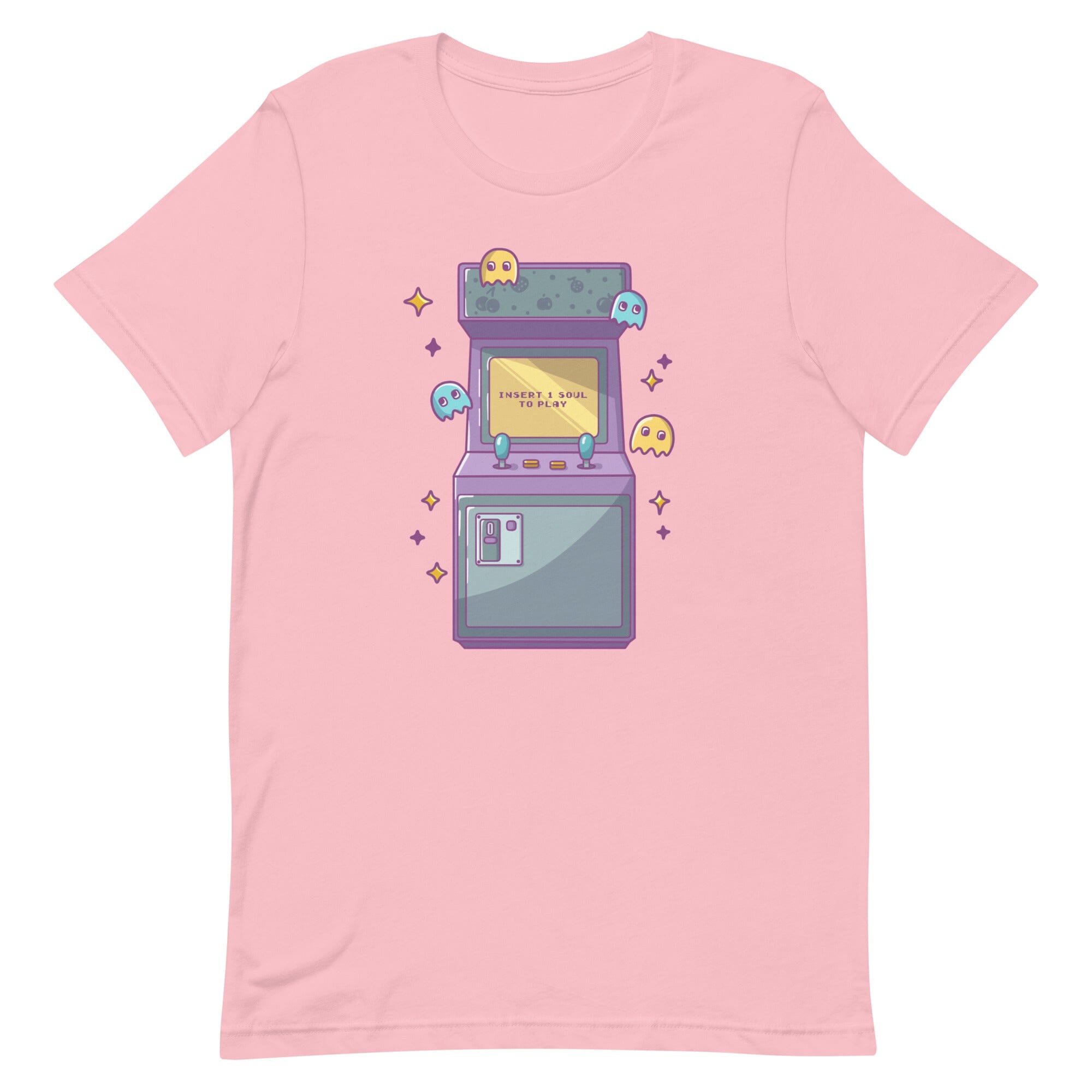 Insert 1 Soul to Play | Unisex t-shirt | Retro Gaming Threads & Thistles Inventory Pink S