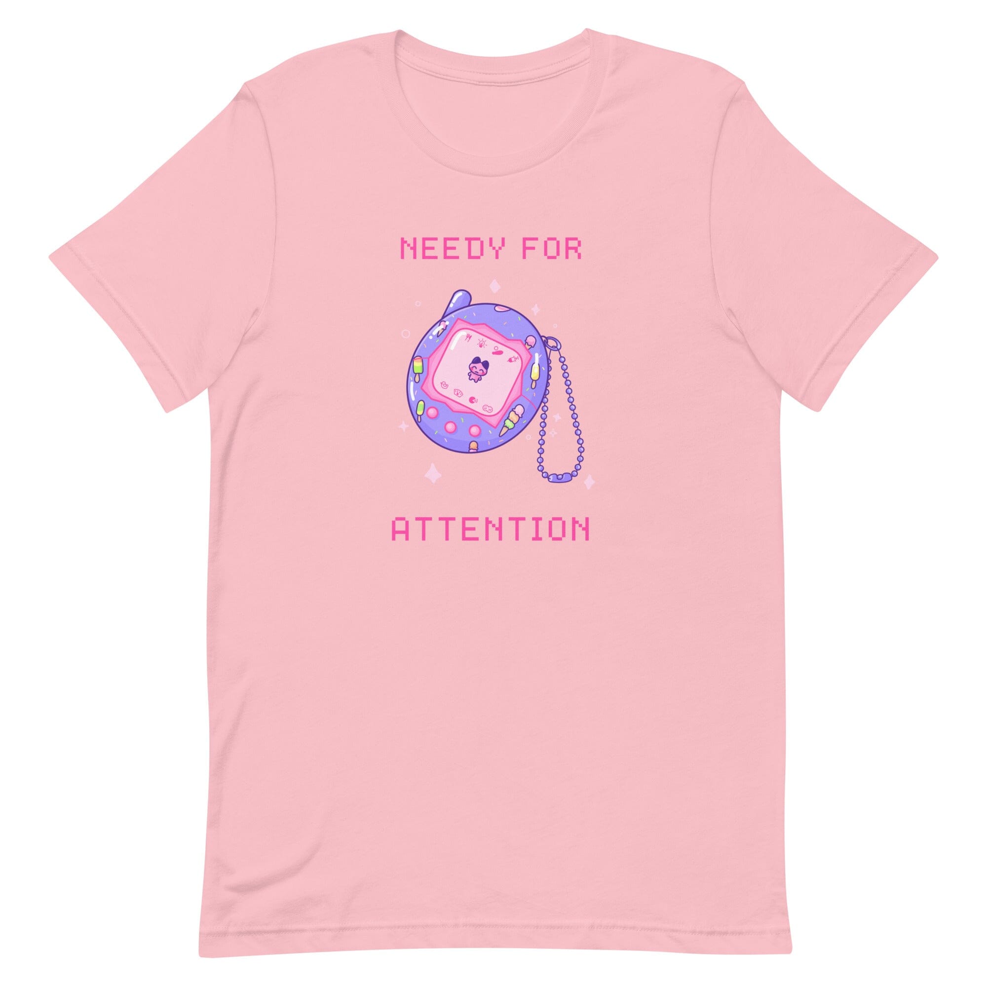 Needy for Atention | Unisex t-shirt | Retro Gaming Threads & Thistles Inventory Pink S