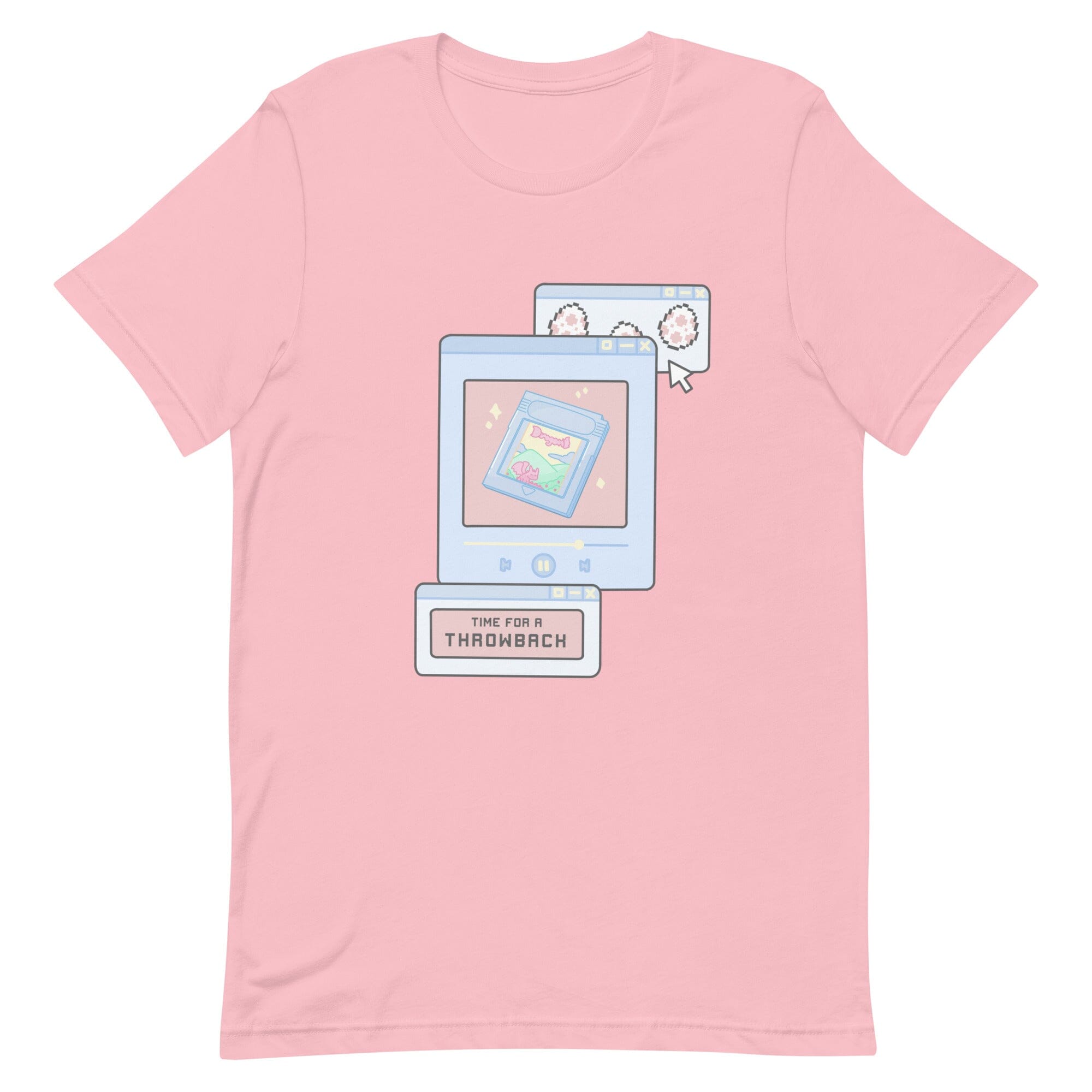 Time for a Throwback | Unisex t-shirt | Retro Gaming Threads & Thistles Inventory Pink S