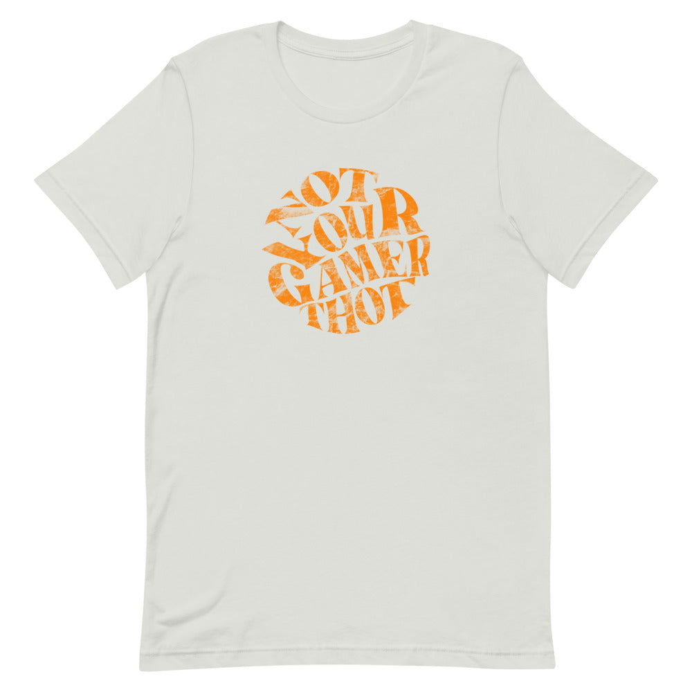 Not Your Gamer Thot | Short-sleeve unisex t-shirt | Feminist Gamer Threads and Thistles Inventory Silver S