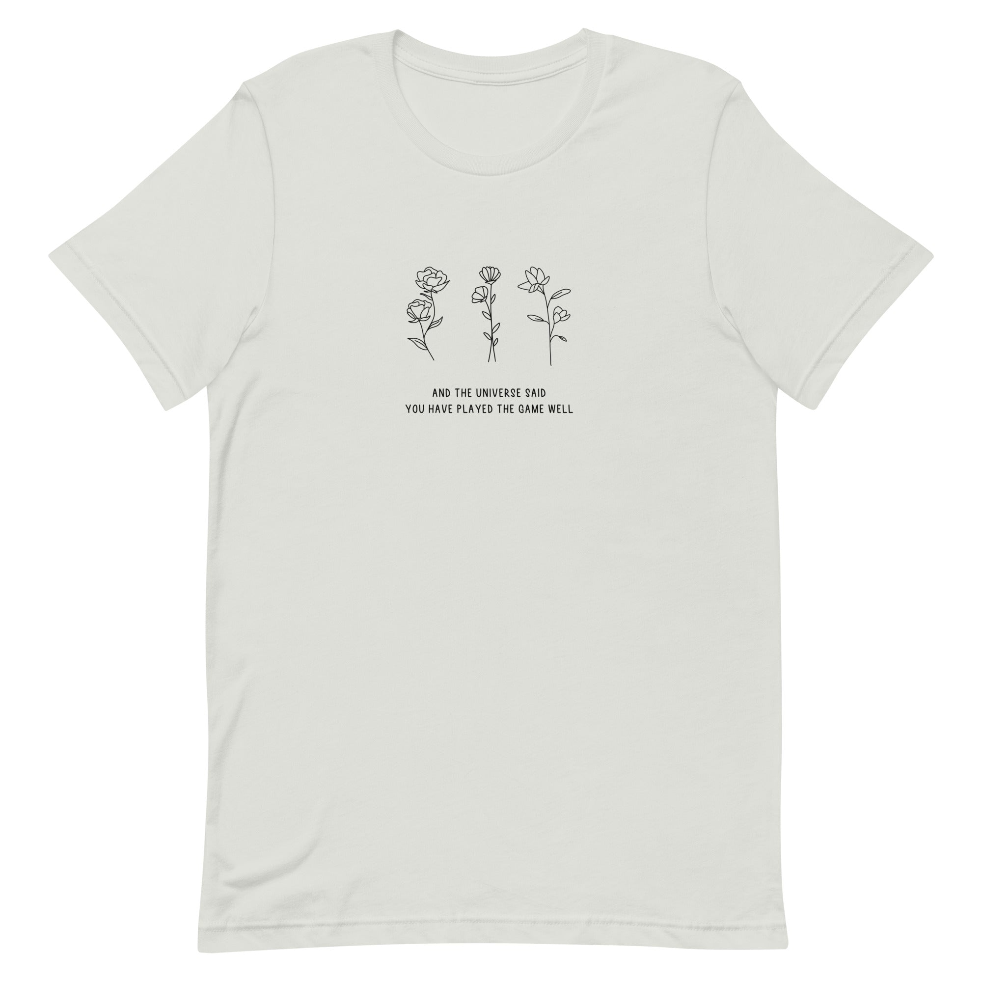 You Have Played the Game Well | Unisex t-shirt | Minecraft Threads and Thistles Inventory Silver S