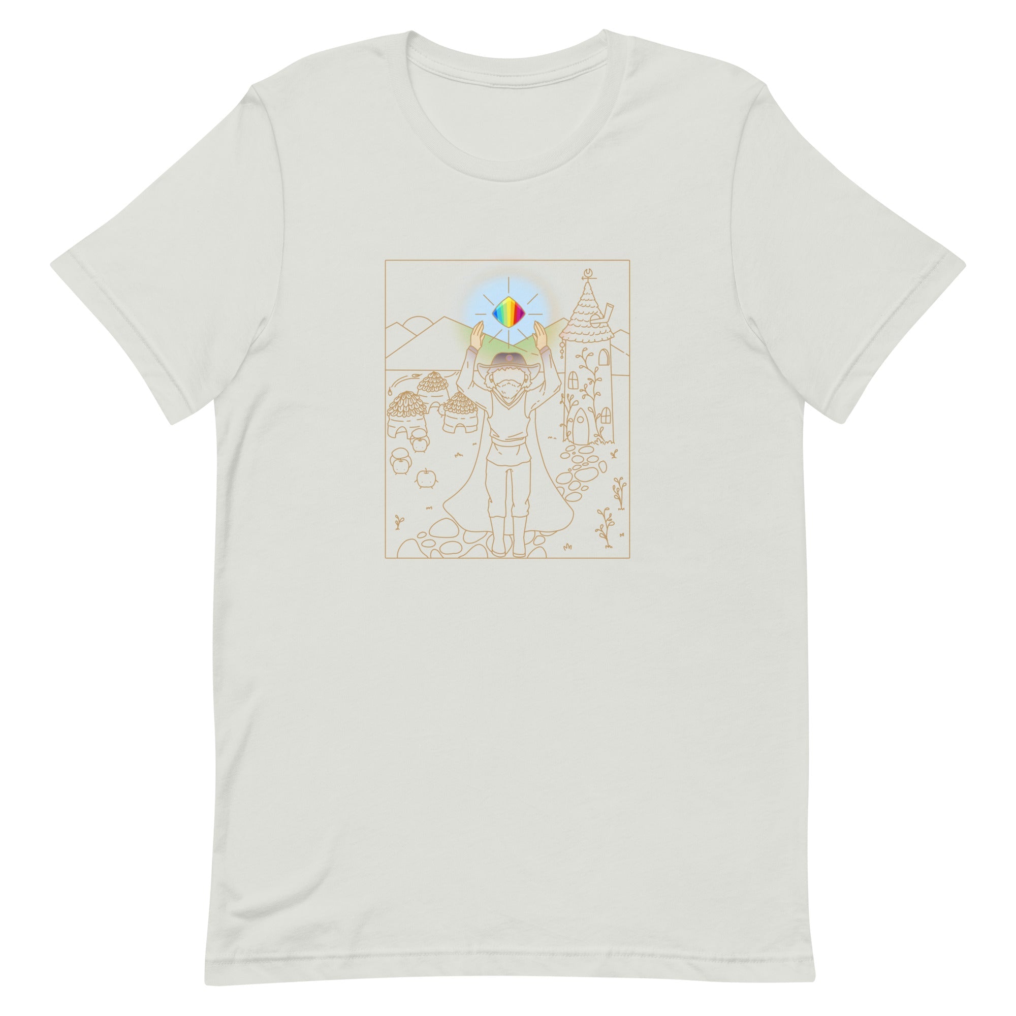 Wizard Taro Card | Unisex t-shirt | Stardew Valley Threads and Thistles Inventory Silver S