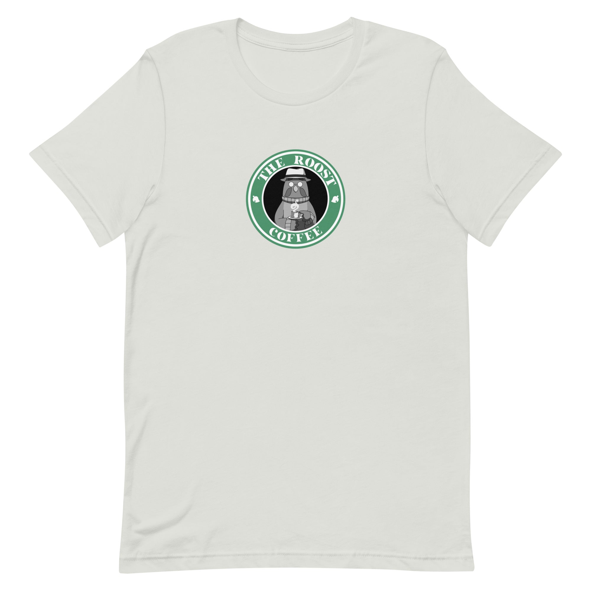 The Roost Coffee | Unisex t-shirt | Animal Crossing Threads and Thistles Inventory Silver S