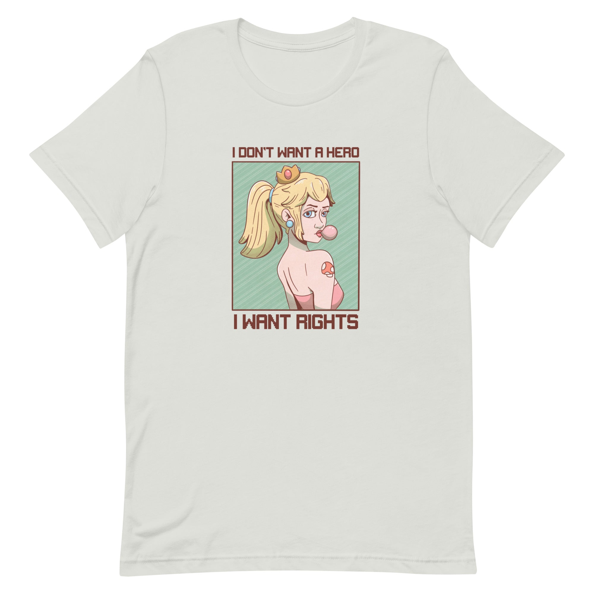 I Want Rights | Unisex t-shirt | Feminist Gamer Threads and Thistles Inventory Silver S