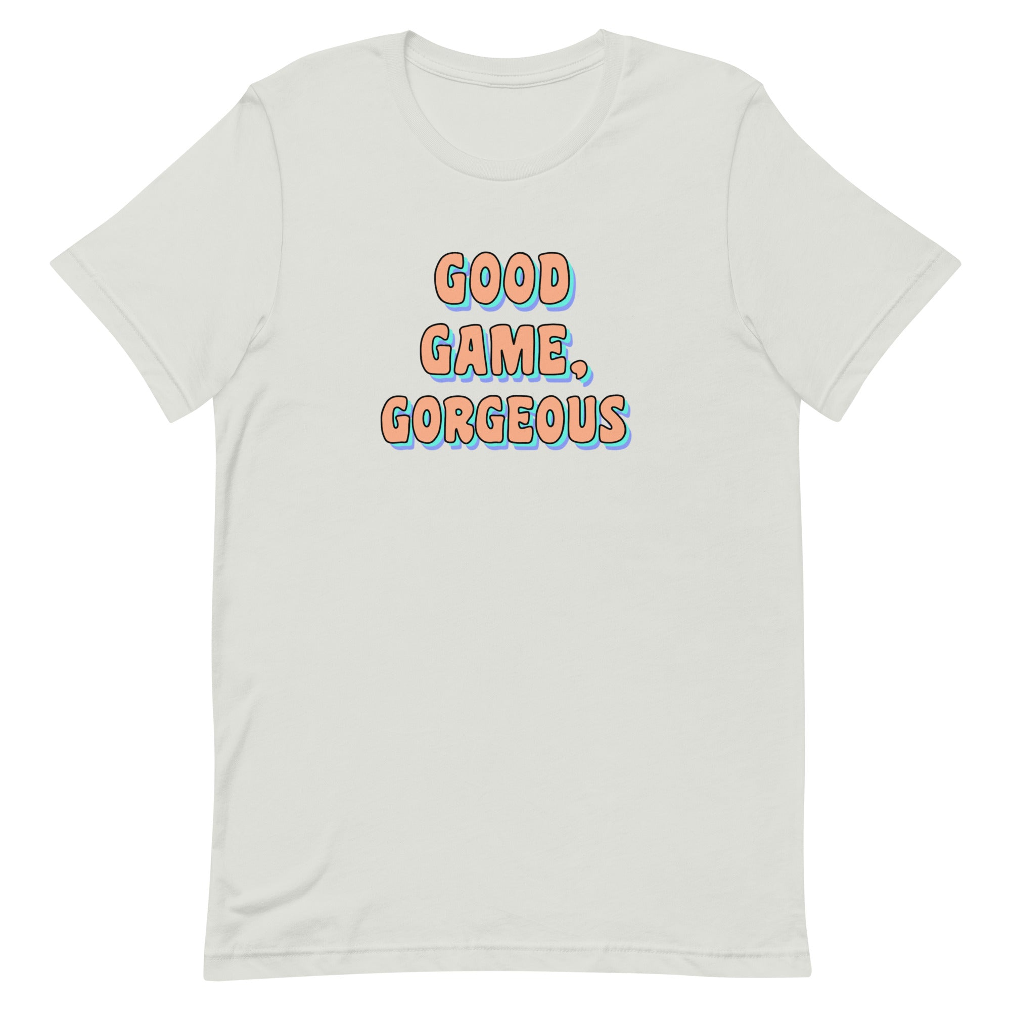 Good Game, Gorgeous Unisex t-shirt Threads and Thistles Inventory Silver S