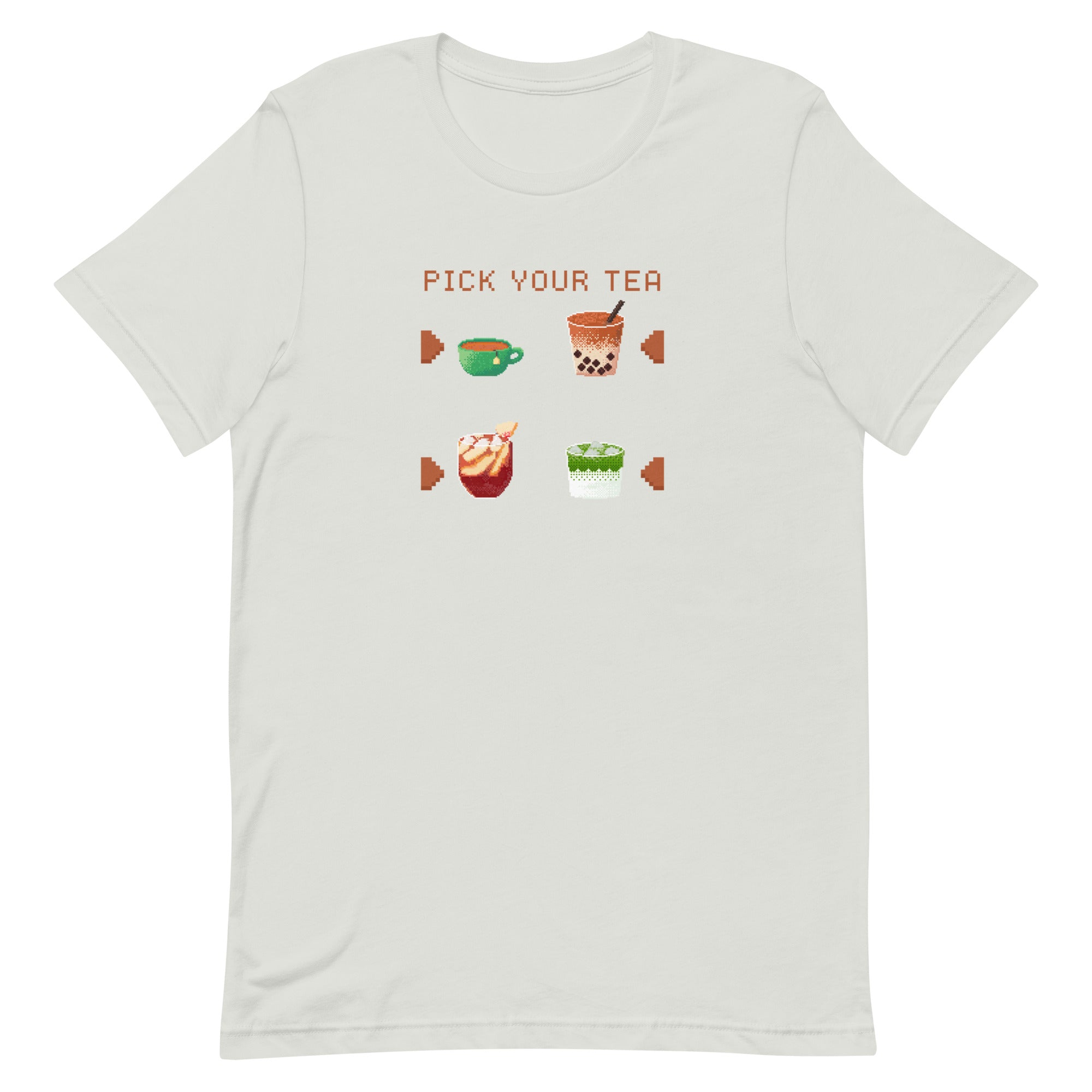 Pick Your Tea | Unisex t-shirt | Cozy Gamer Threads & Thistles Inventory Silver S