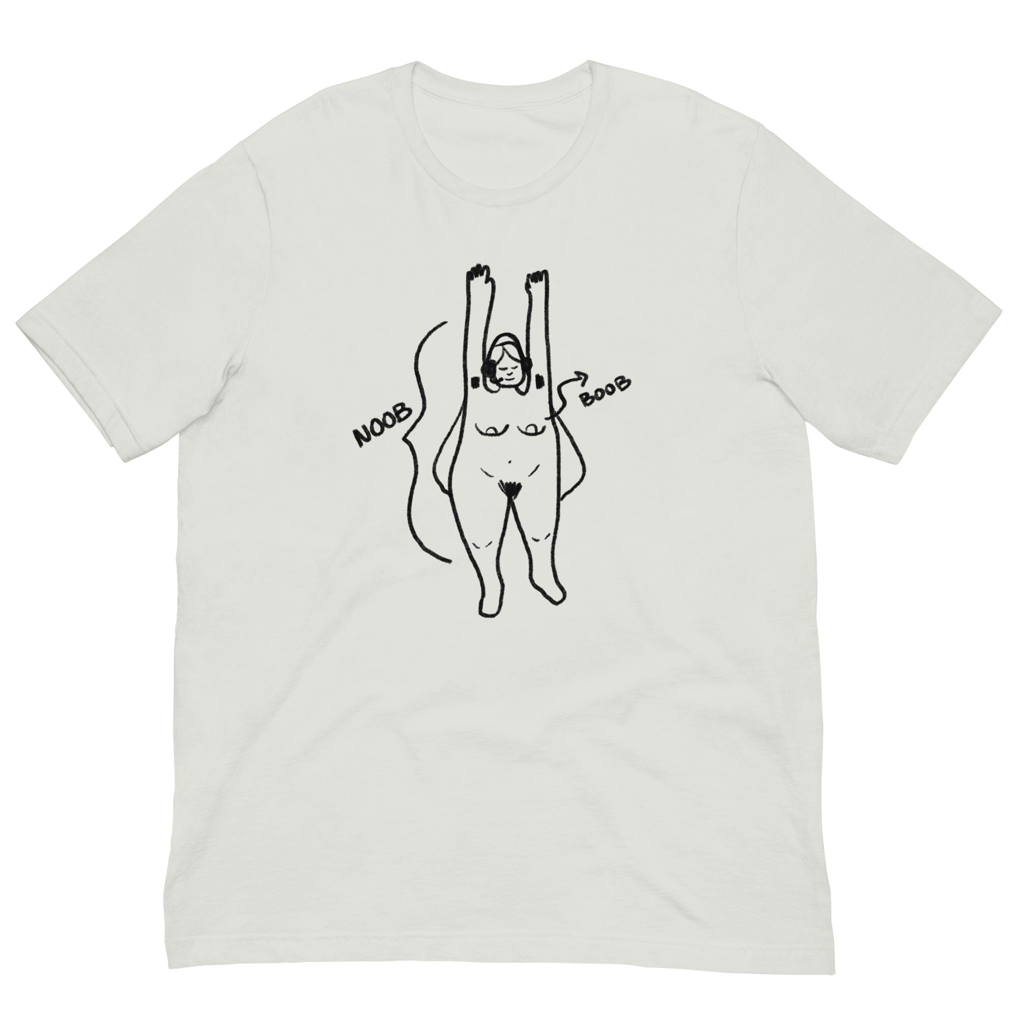 Noob Anatomy | Unisex t-shirt | Feminist Gamer Threads & Thistles Inventory Silver S