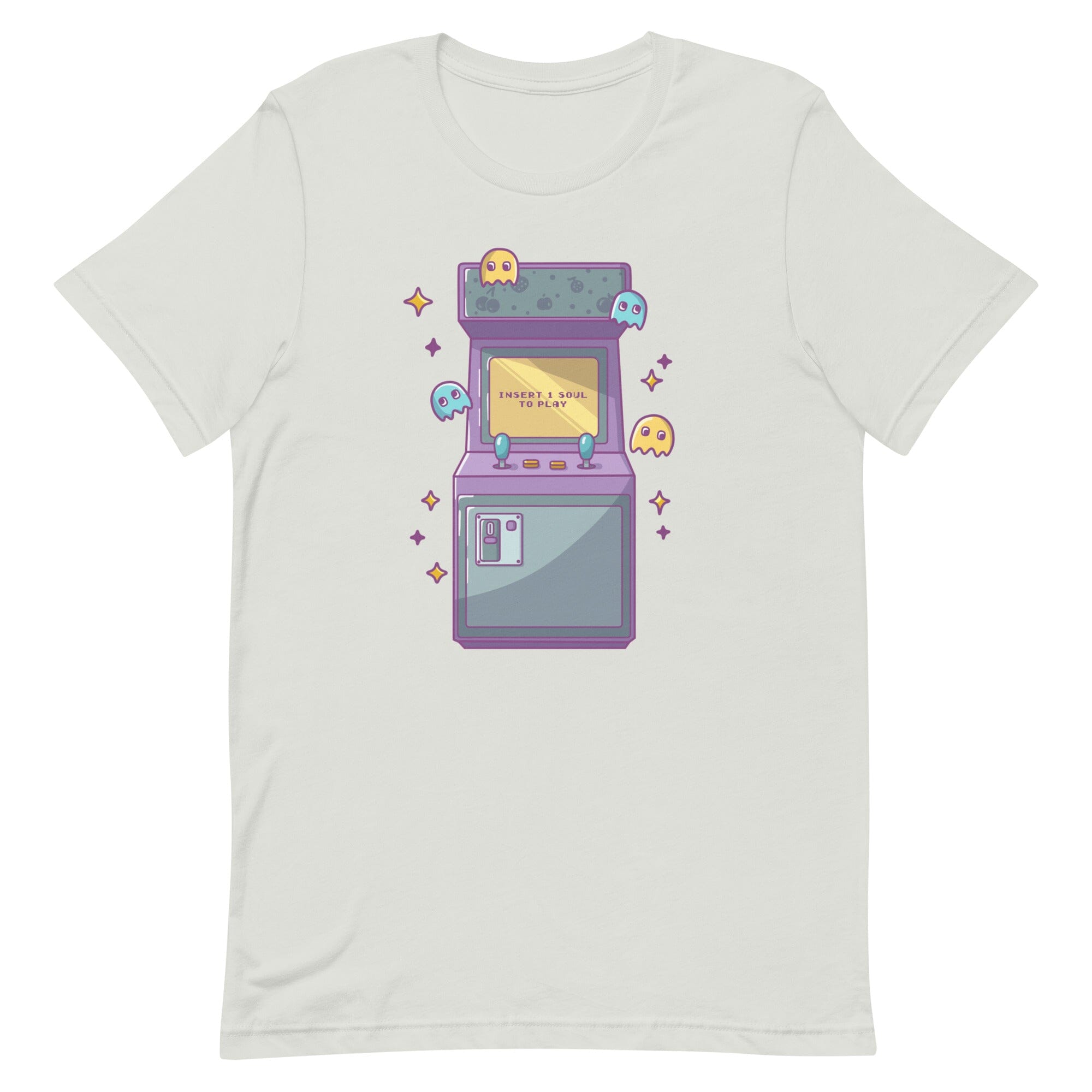 Insert 1 Soul to Play | Unisex t-shirt | Retro Gaming Threads & Thistles Inventory Silver S