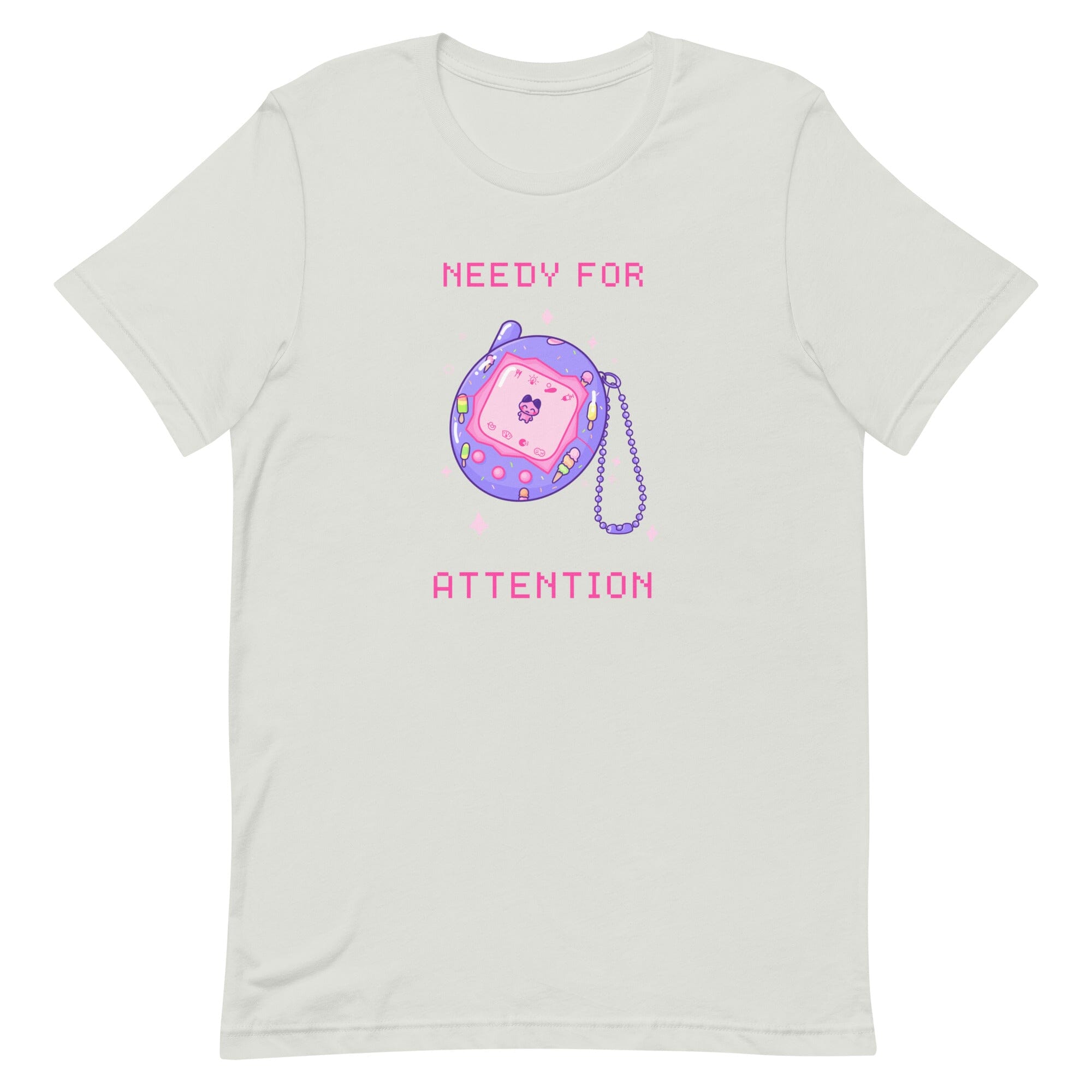 Needy for Atention | Unisex t-shirt | Retro Gaming Threads & Thistles Inventory Silver S