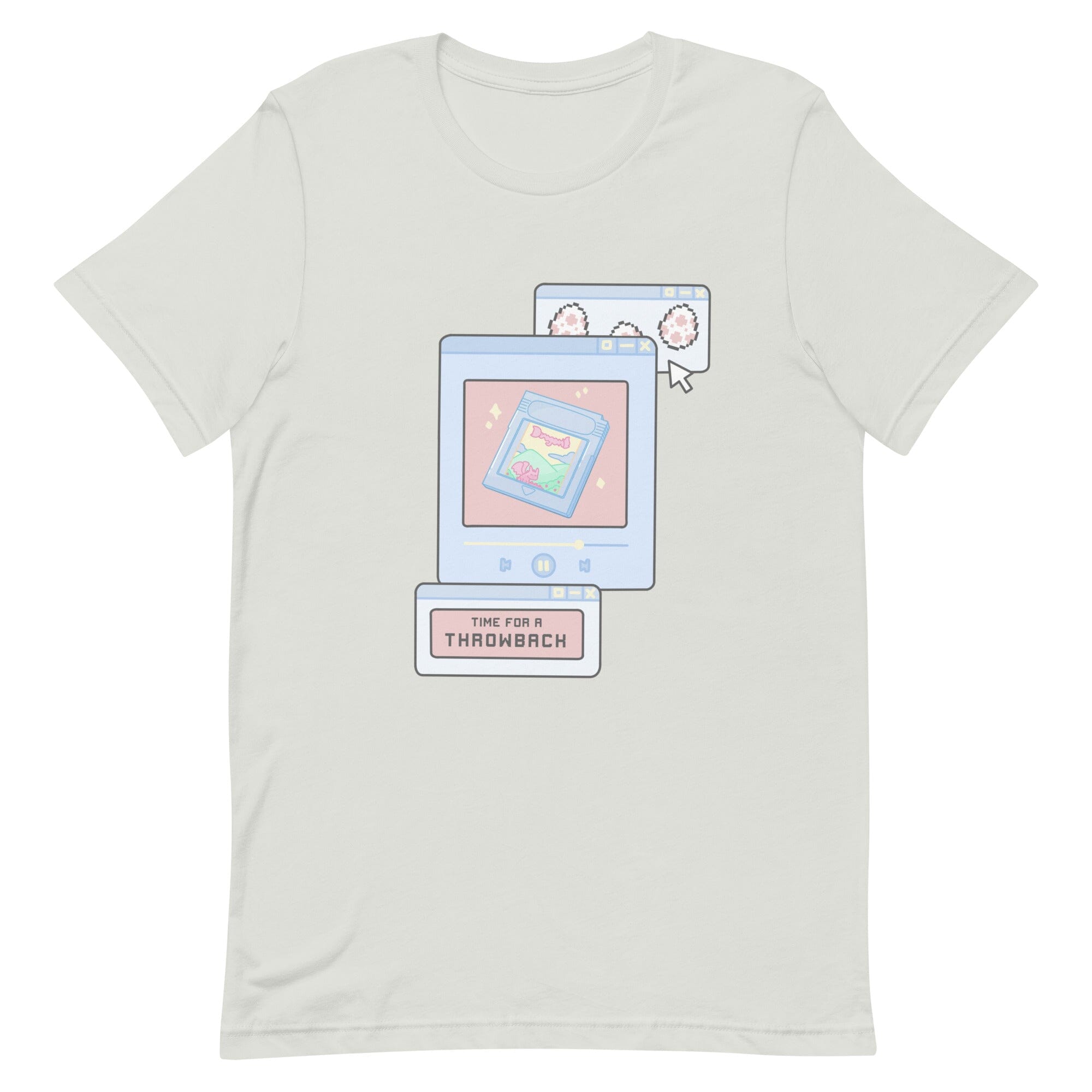 Time for a Throwback | Unisex t-shirt | Retro Gaming Threads & Thistles Inventory Silver S