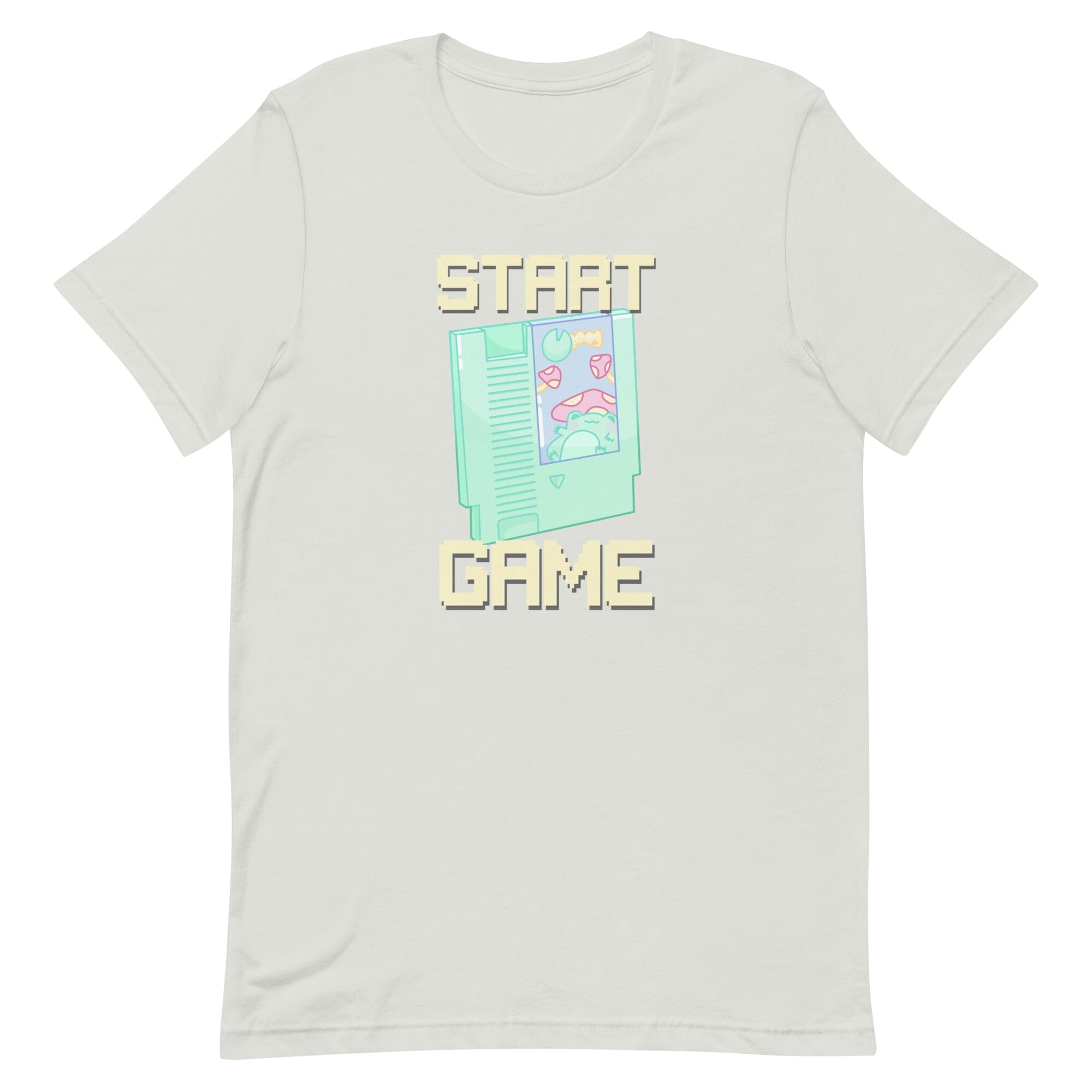 Start Game NES | Unisex t-shirt | Retro Gaming Threads & Thistles Inventory Silver S