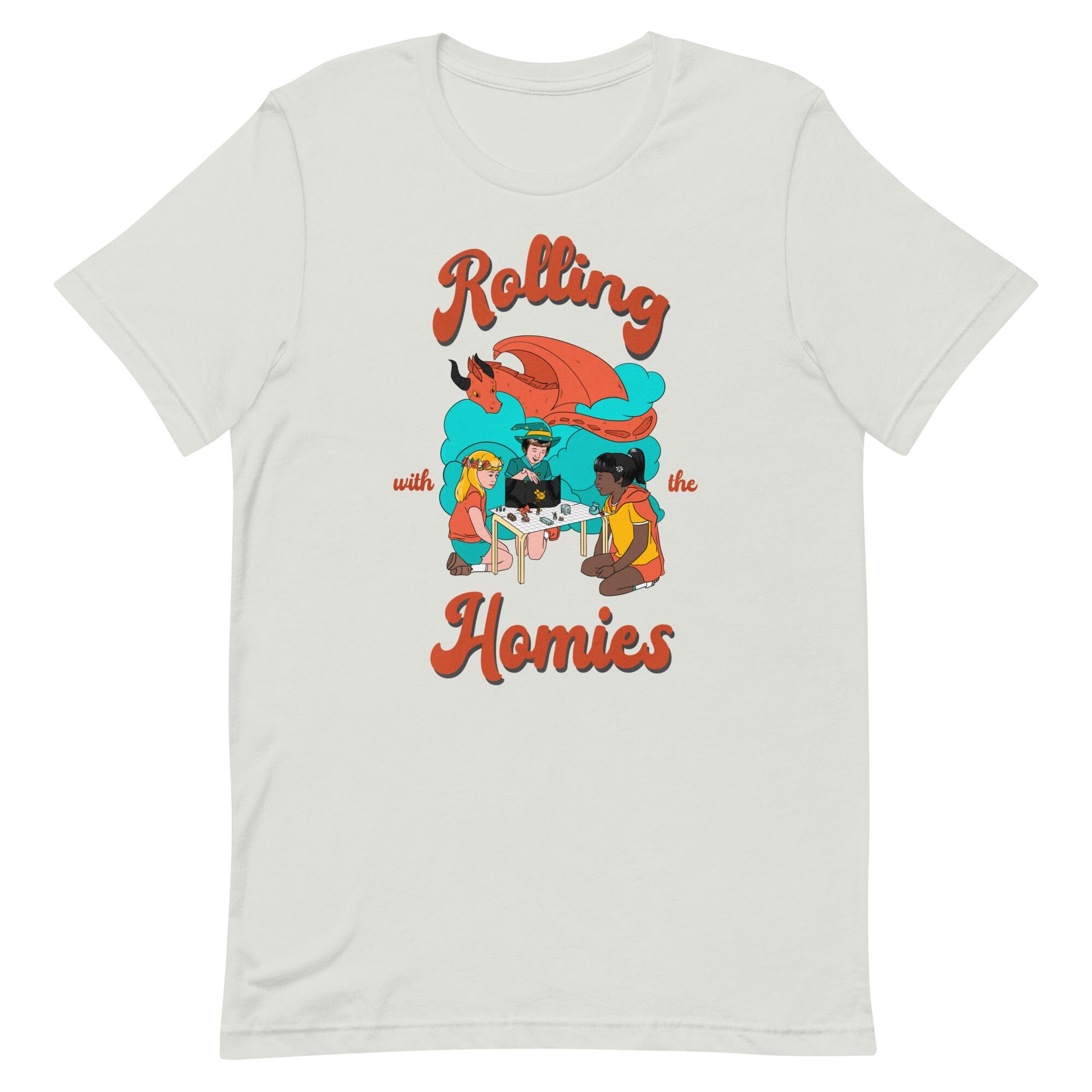 Rolling with the Homies | Unisex t-shirt | Retro Gaming Threads & Thistles Inventory Silver S