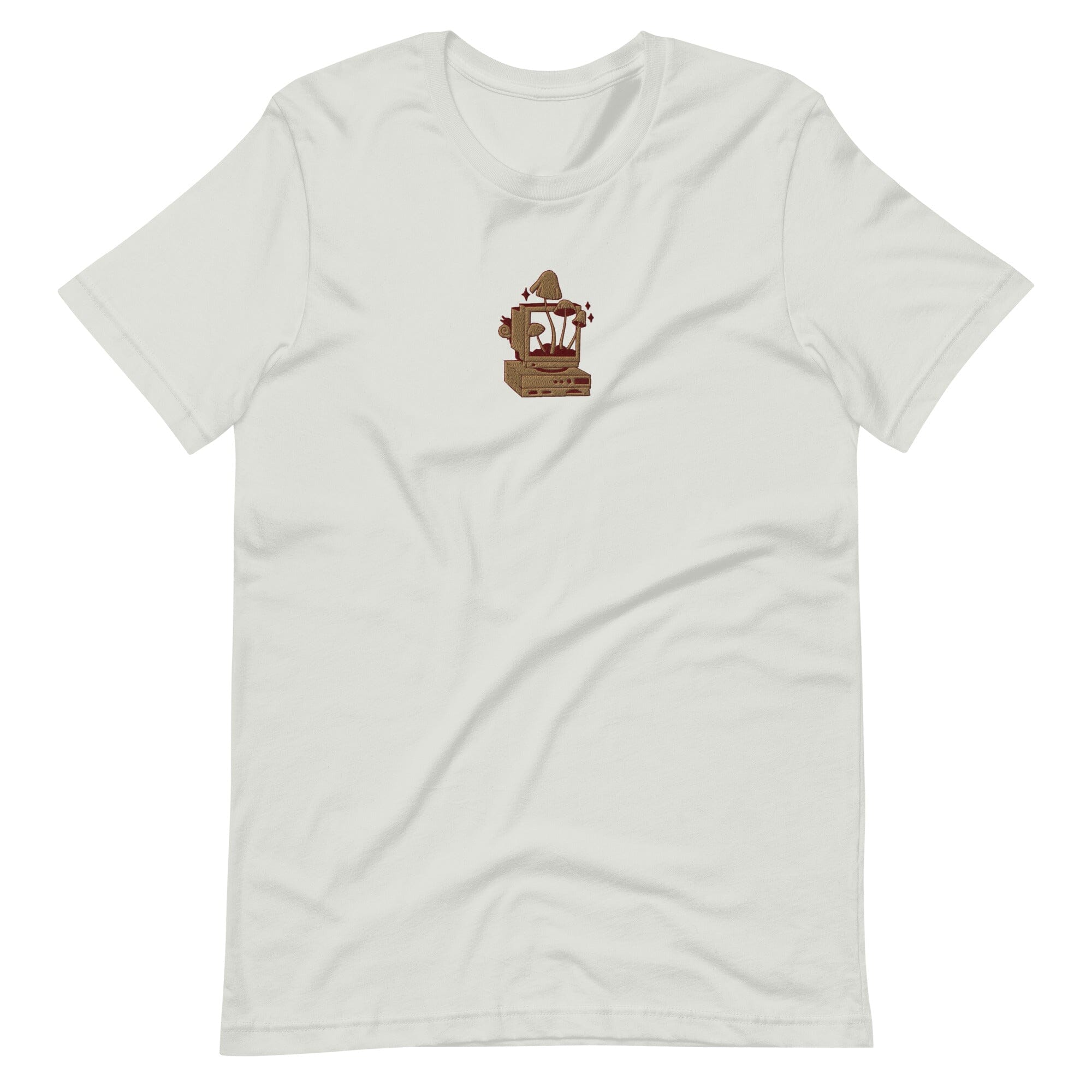 Cozy PC Gaming | Embroidered Unisex t-shirt | Cozy Gamer Threads & Thistles Inventory Silver S
