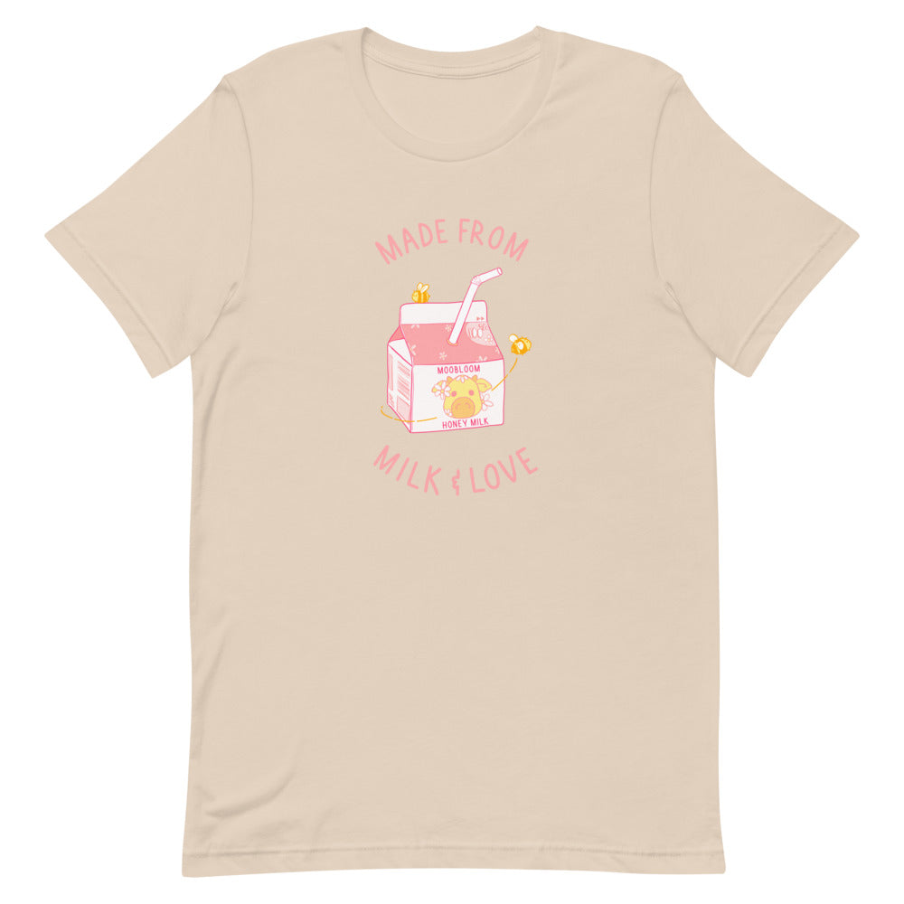 Milk and Love | Unisex t-shirt | Minecraft Threads and Thistles Inventory Soft Cream XS