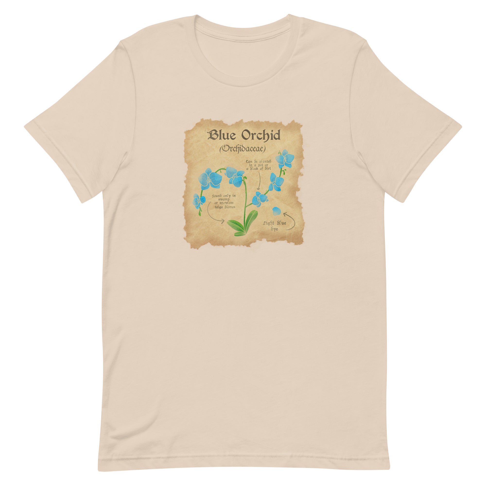 Blue Orchid | Unisex t-shirt | Minecraft Threads and Thistles Inventory Soft Cream XS